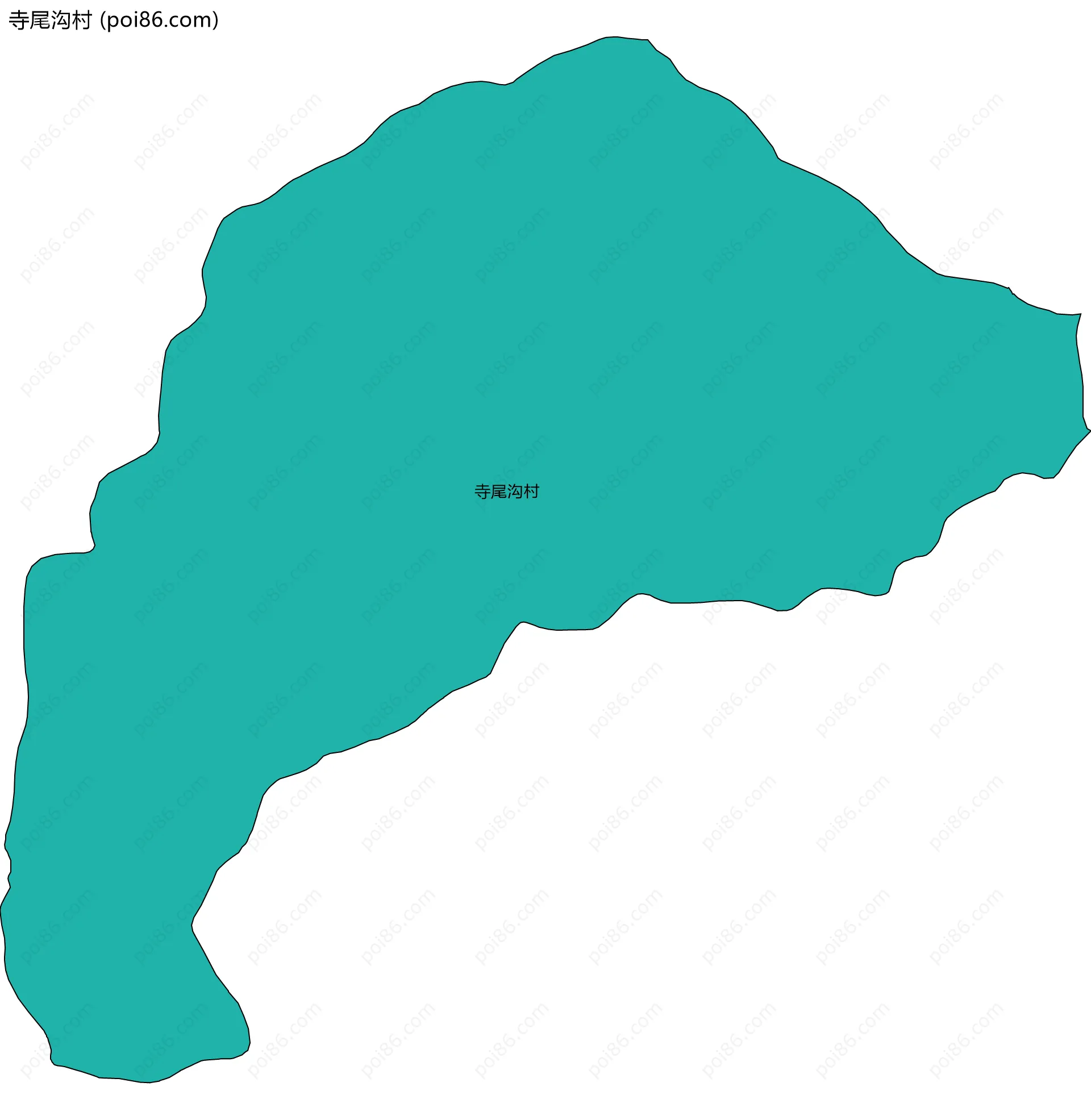 寺尾沟村边界地图