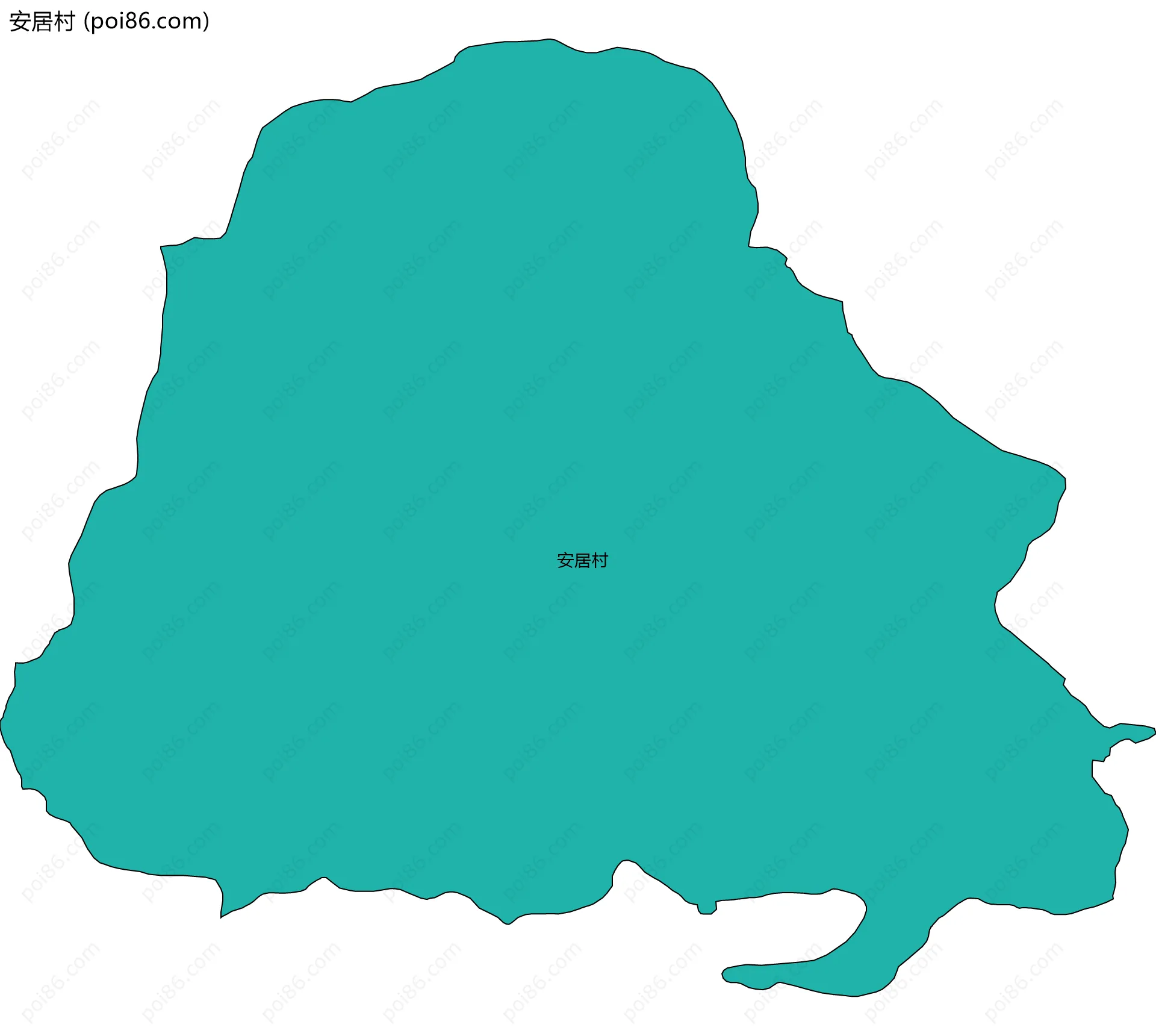安居村边界地图