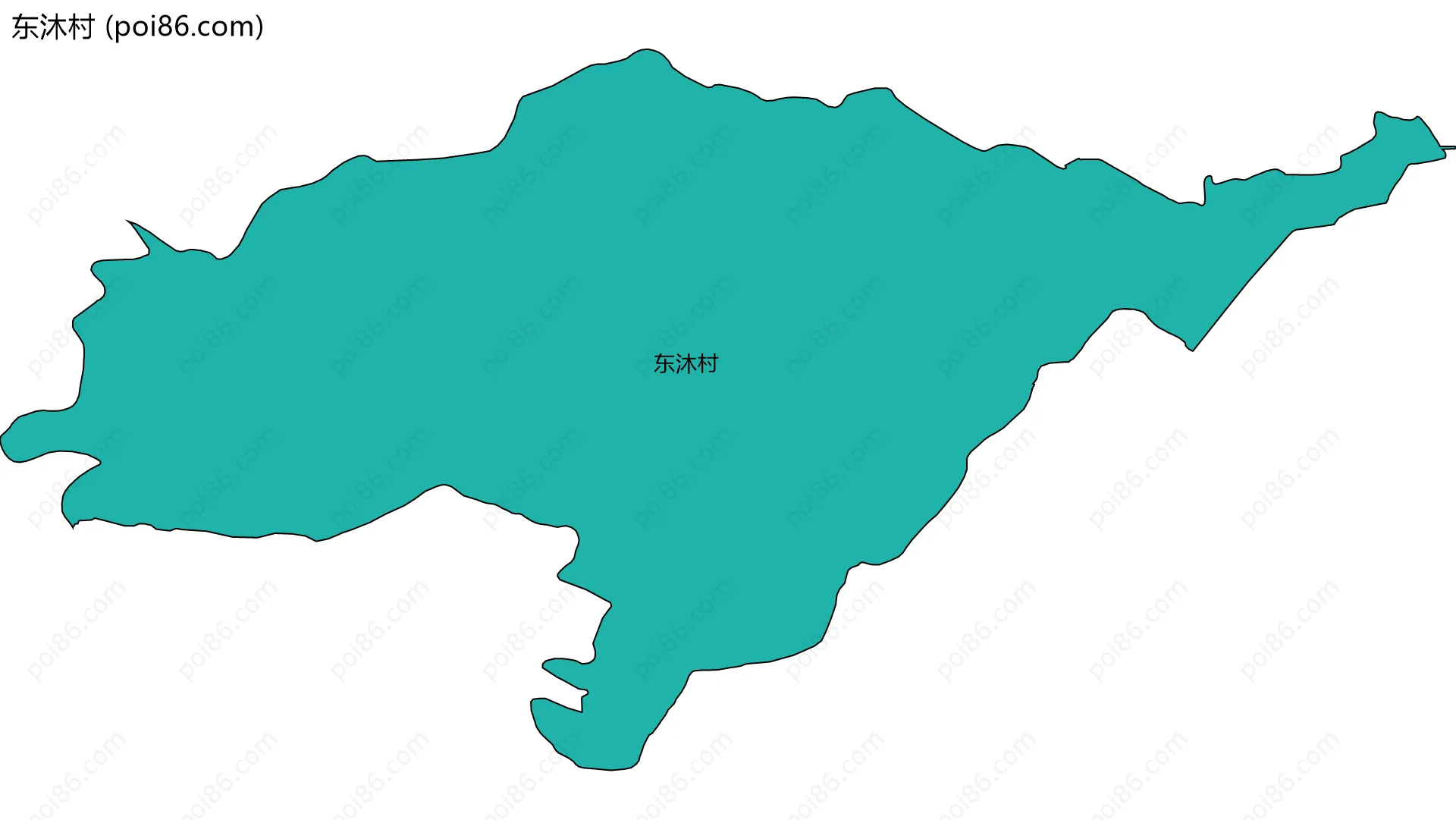 东沐村边界地图