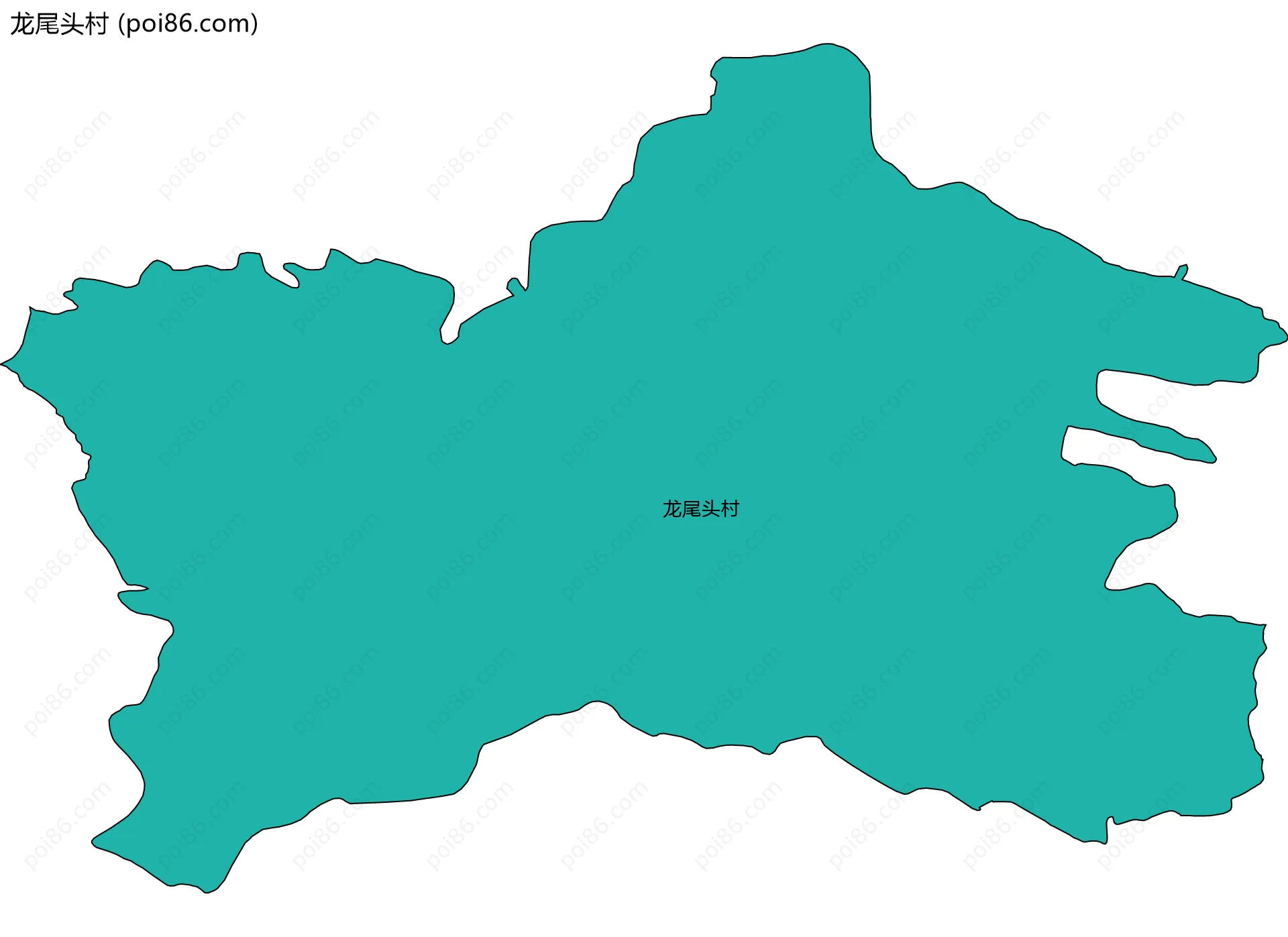 龙尾头村边界地图