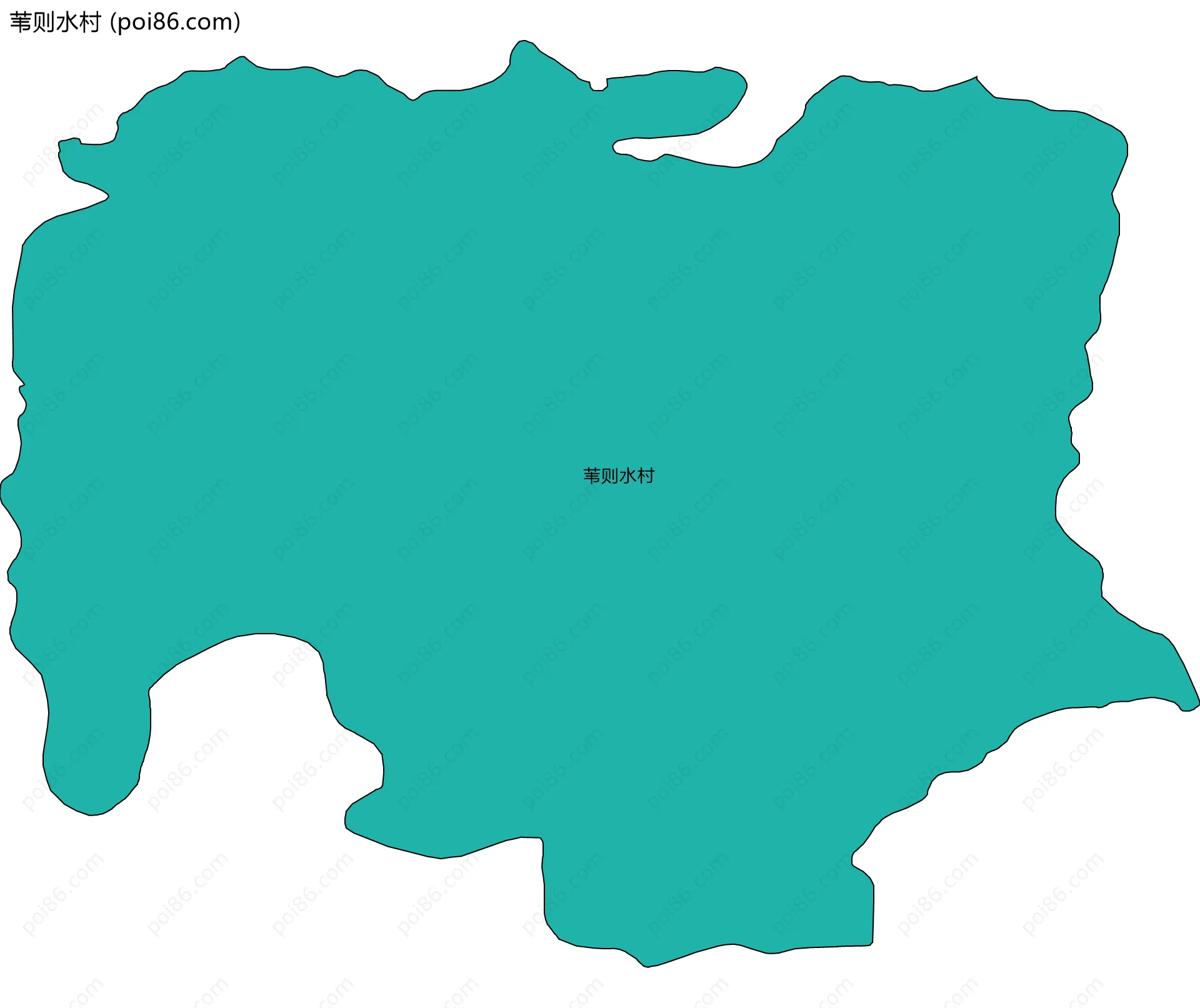 苇则水村边界地图