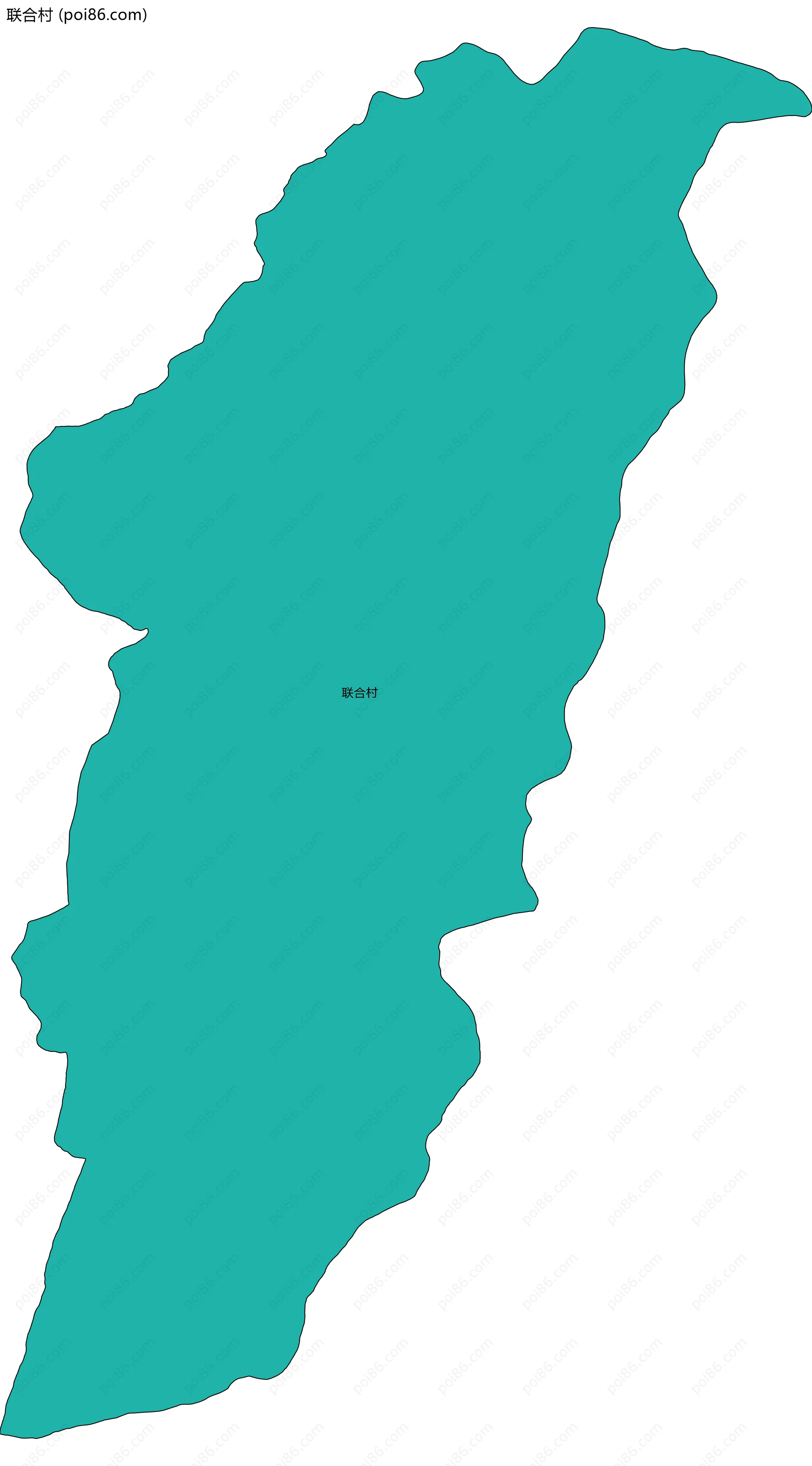 联合村边界地图