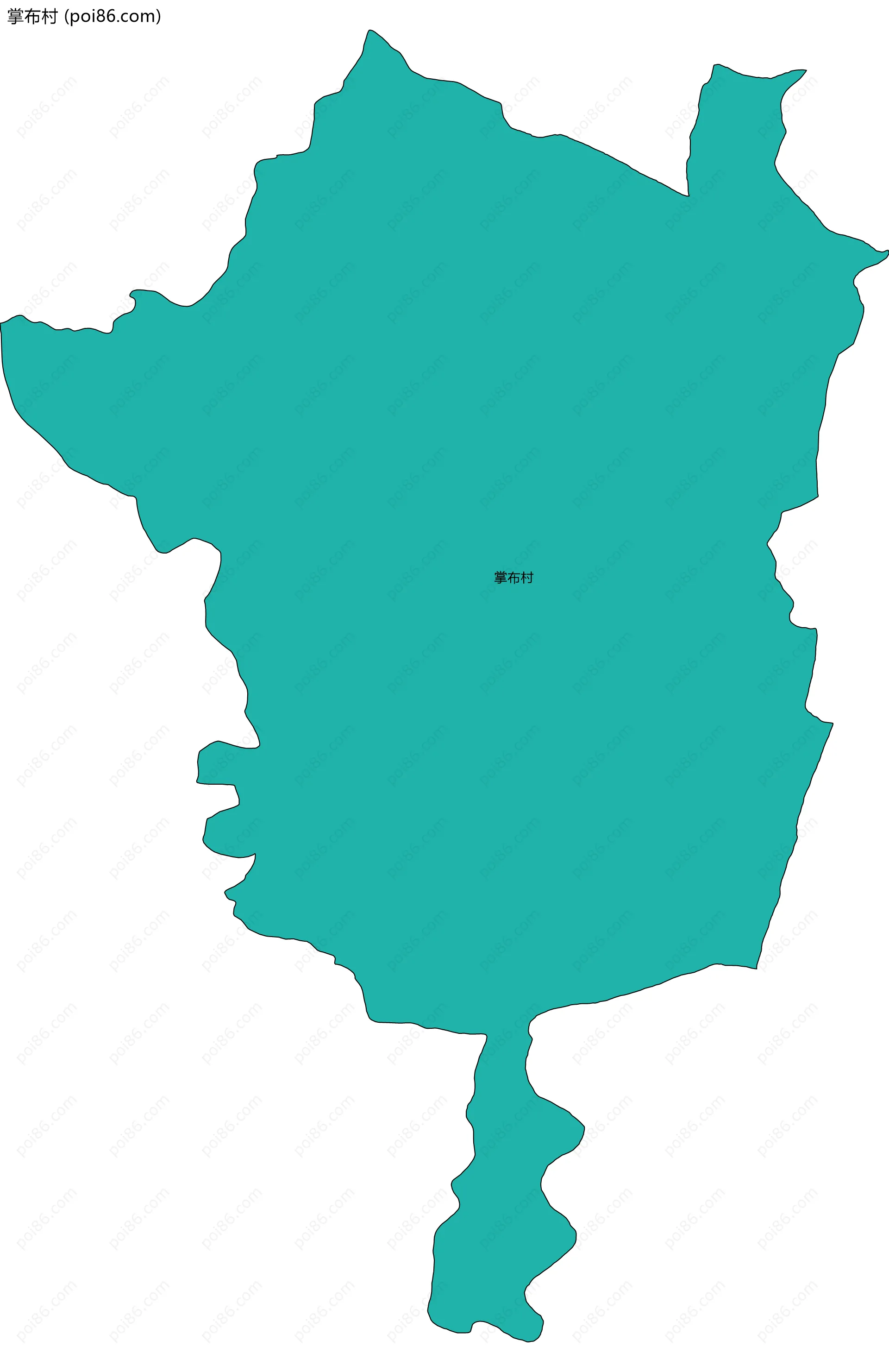 掌布村边界地图