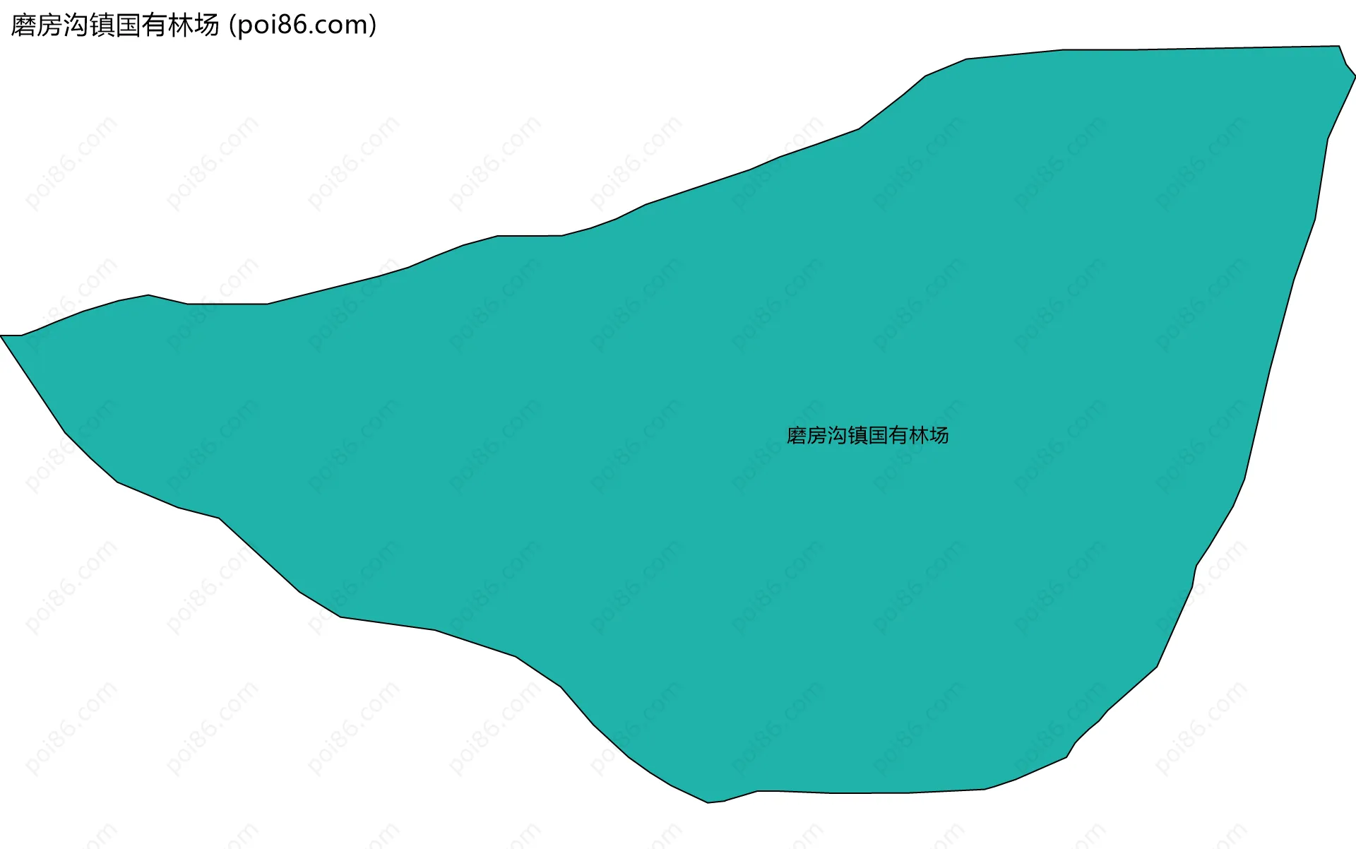 磨房沟镇国有林场边界地图