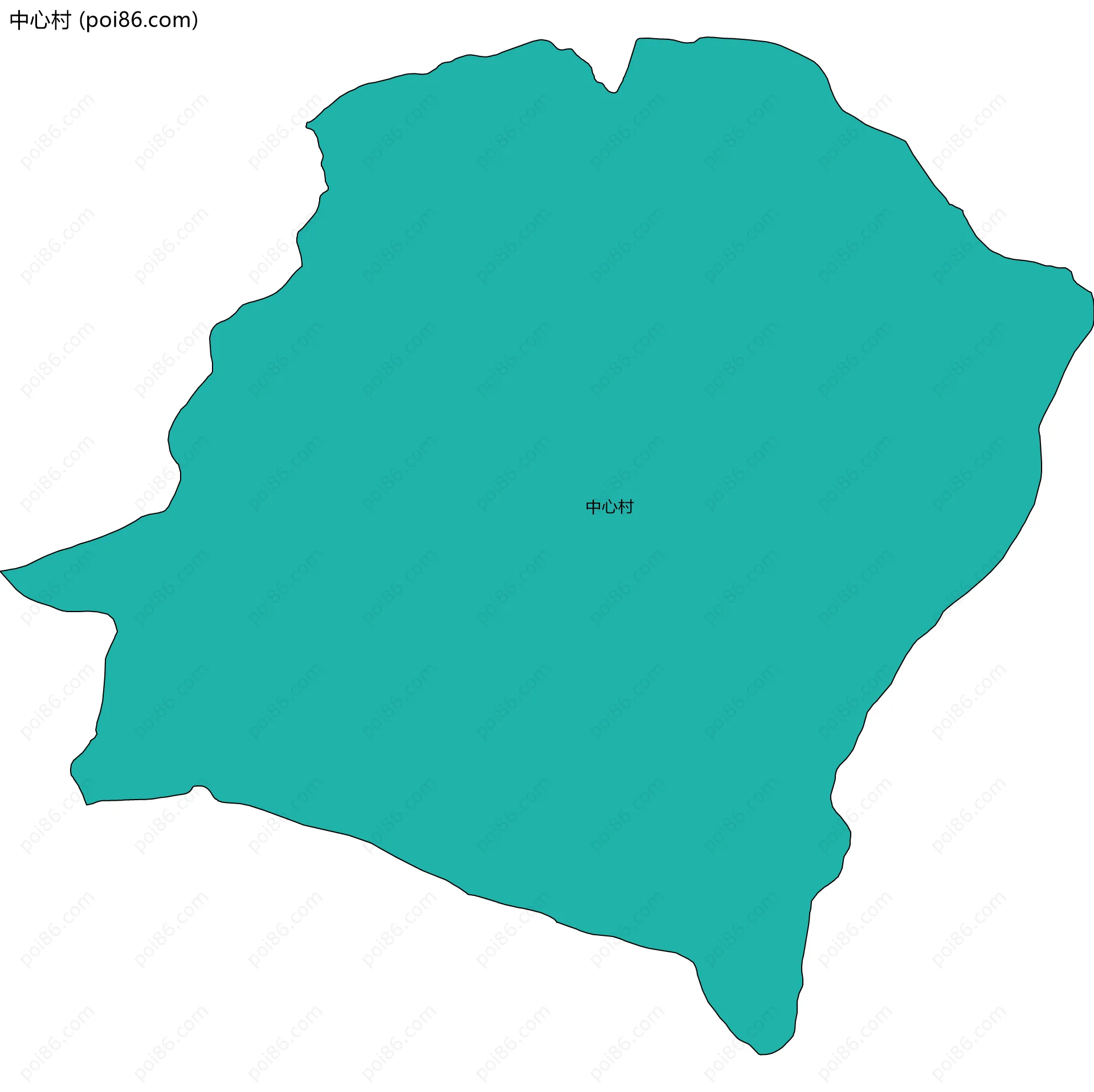 中心村边界地图