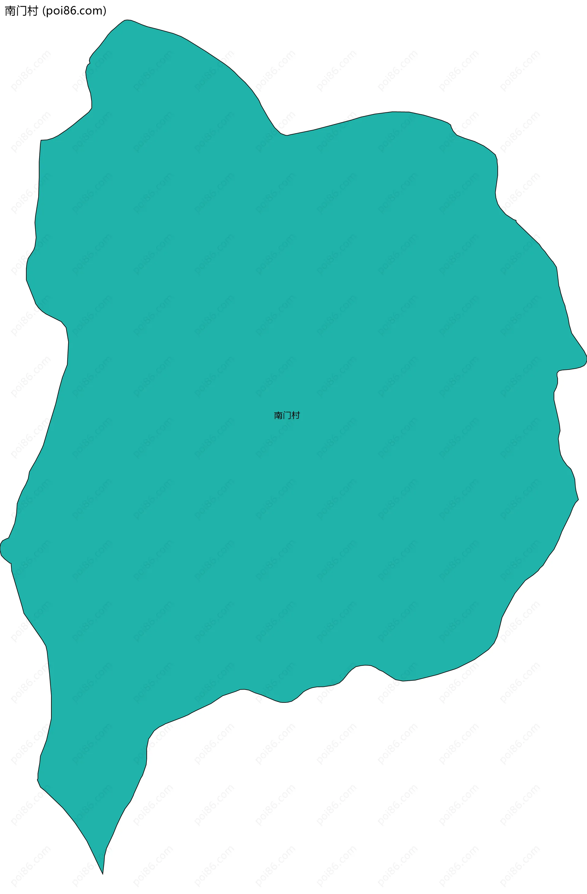 南门村边界地图