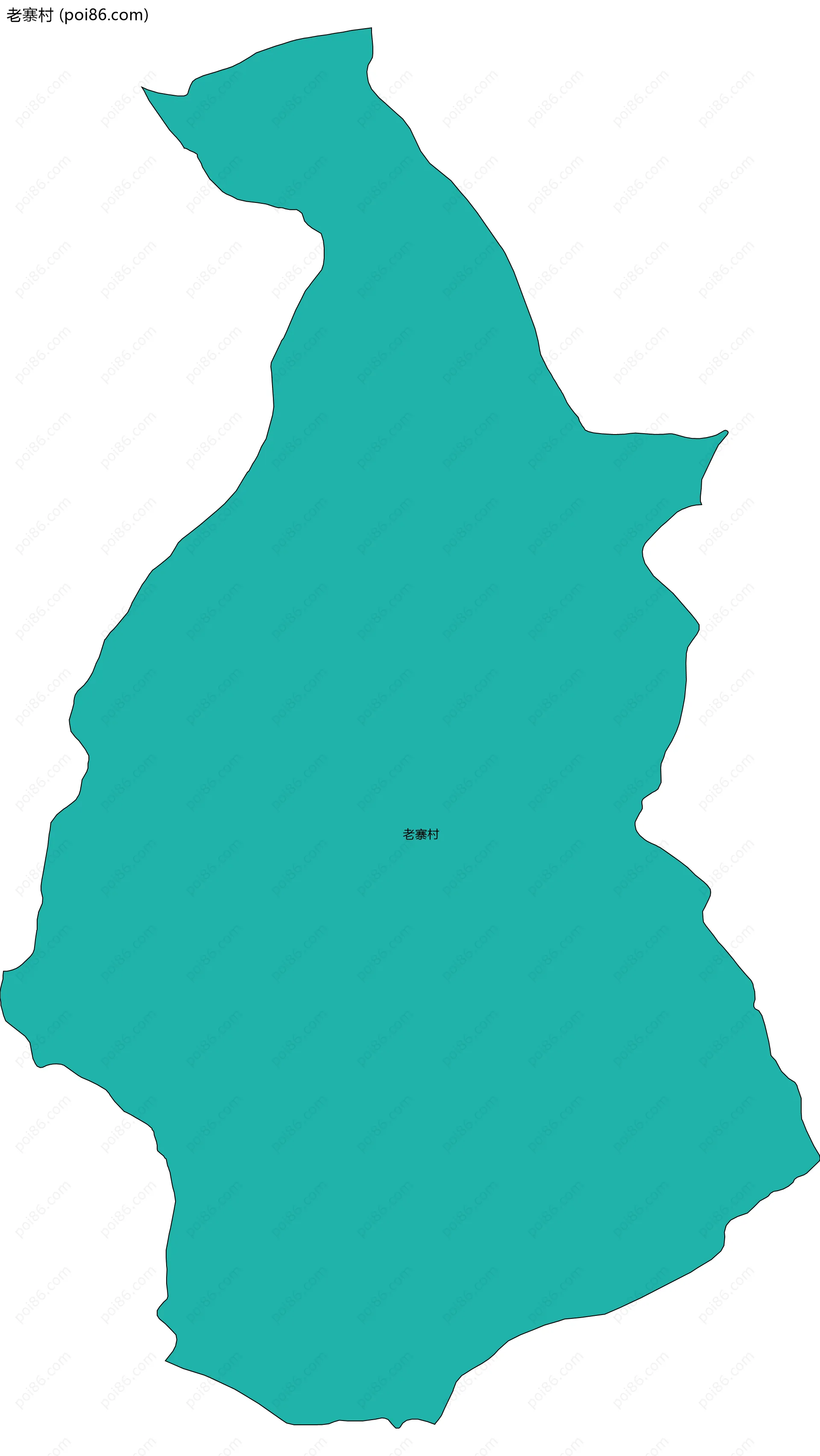 老寨村边界地图