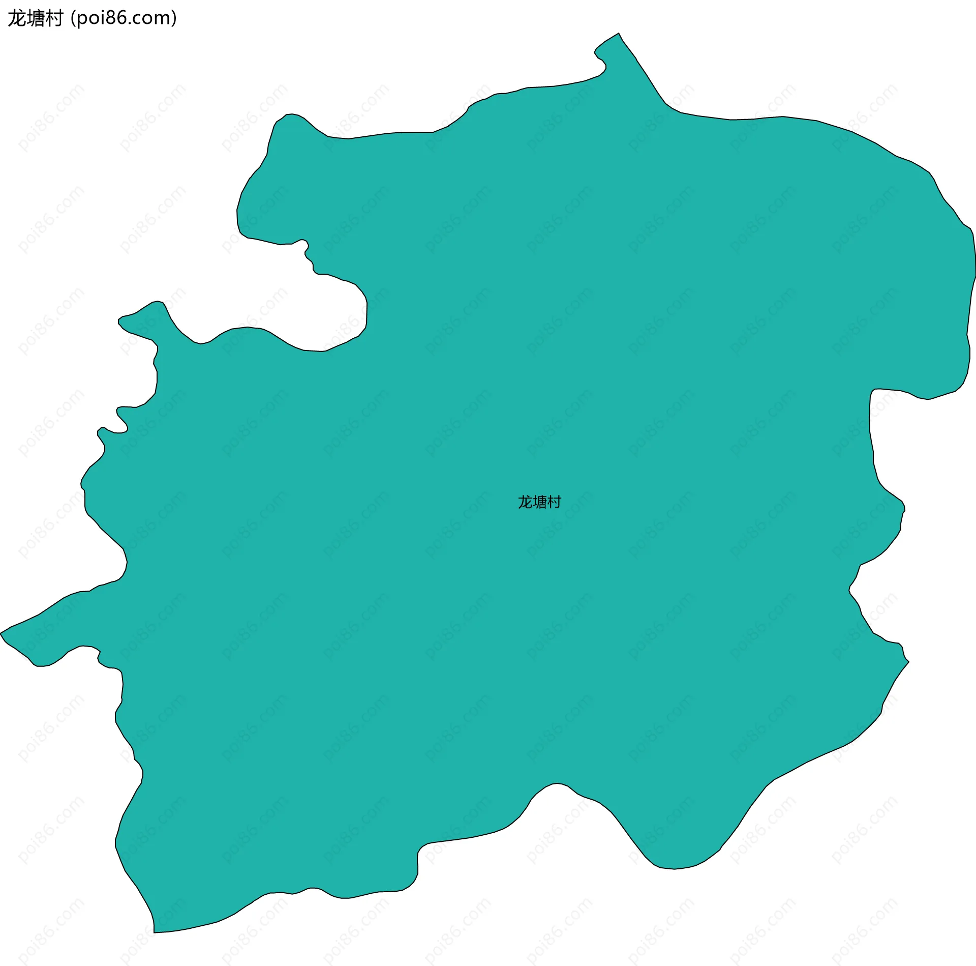 龙塘村边界地图