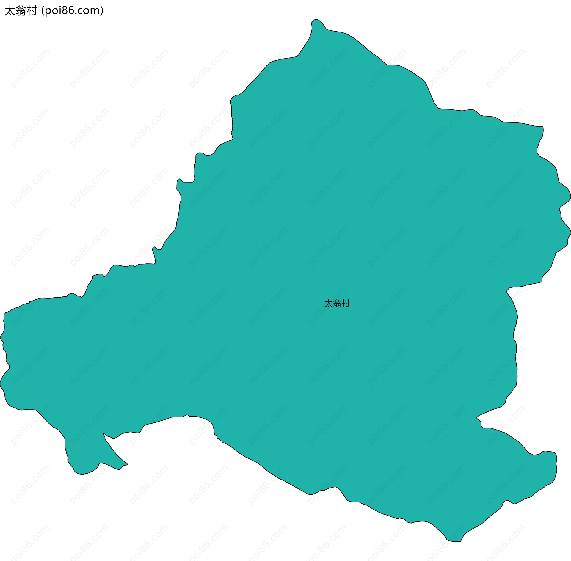 太翁村边界地图