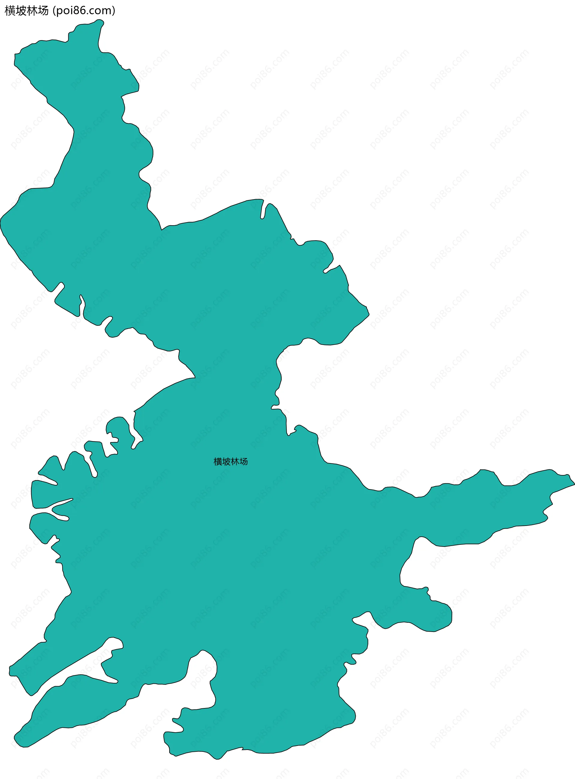 横坡林场边界地图