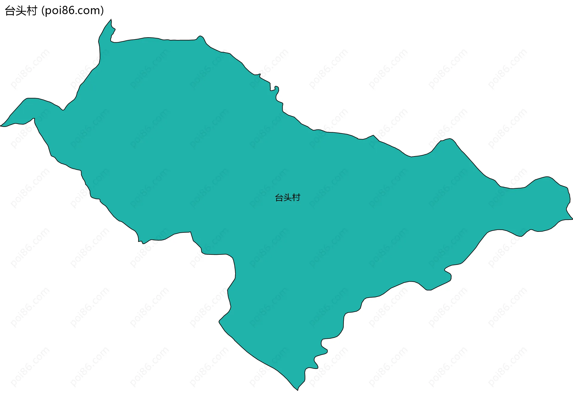 台头村边界地图