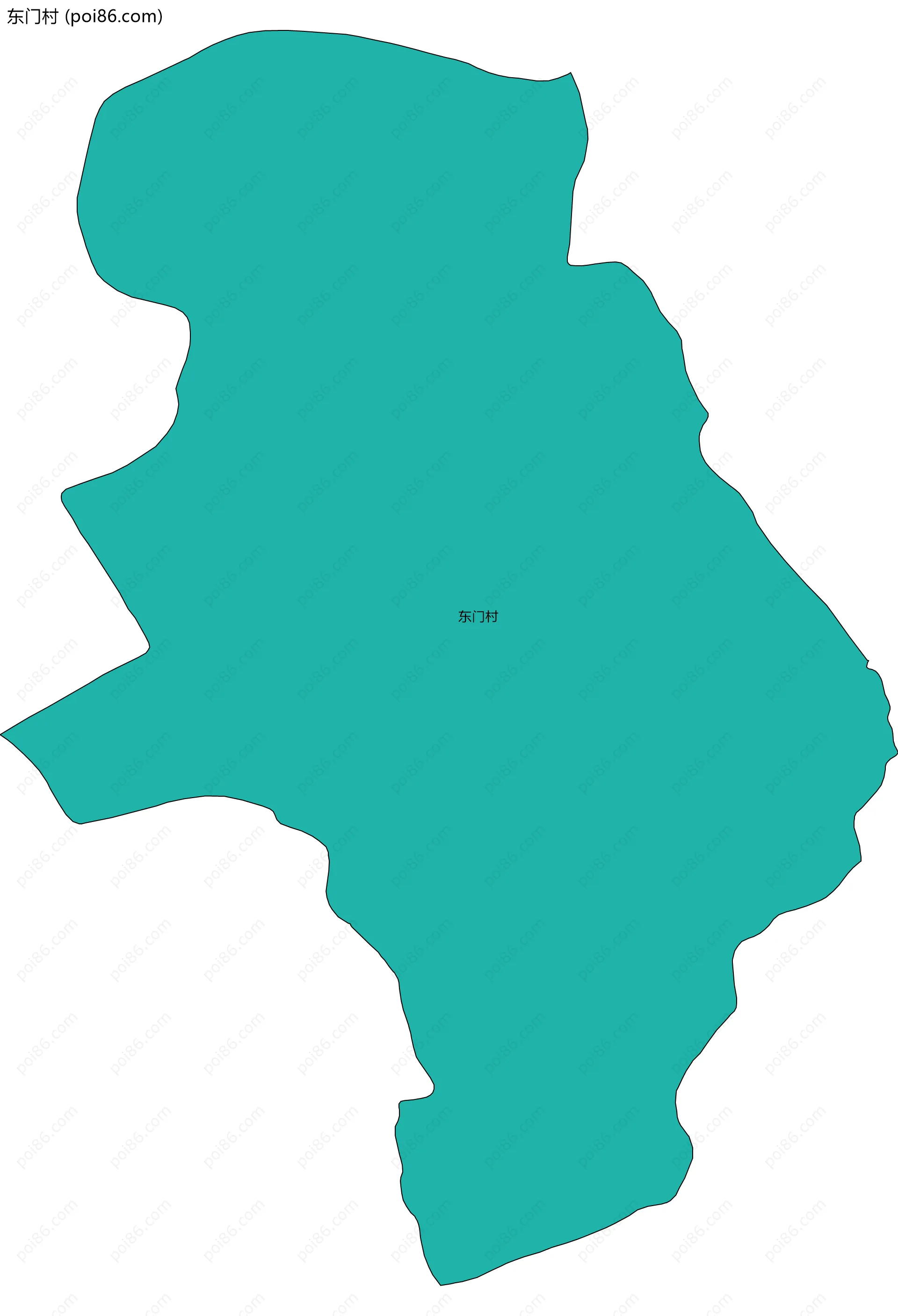 东门村边界地图