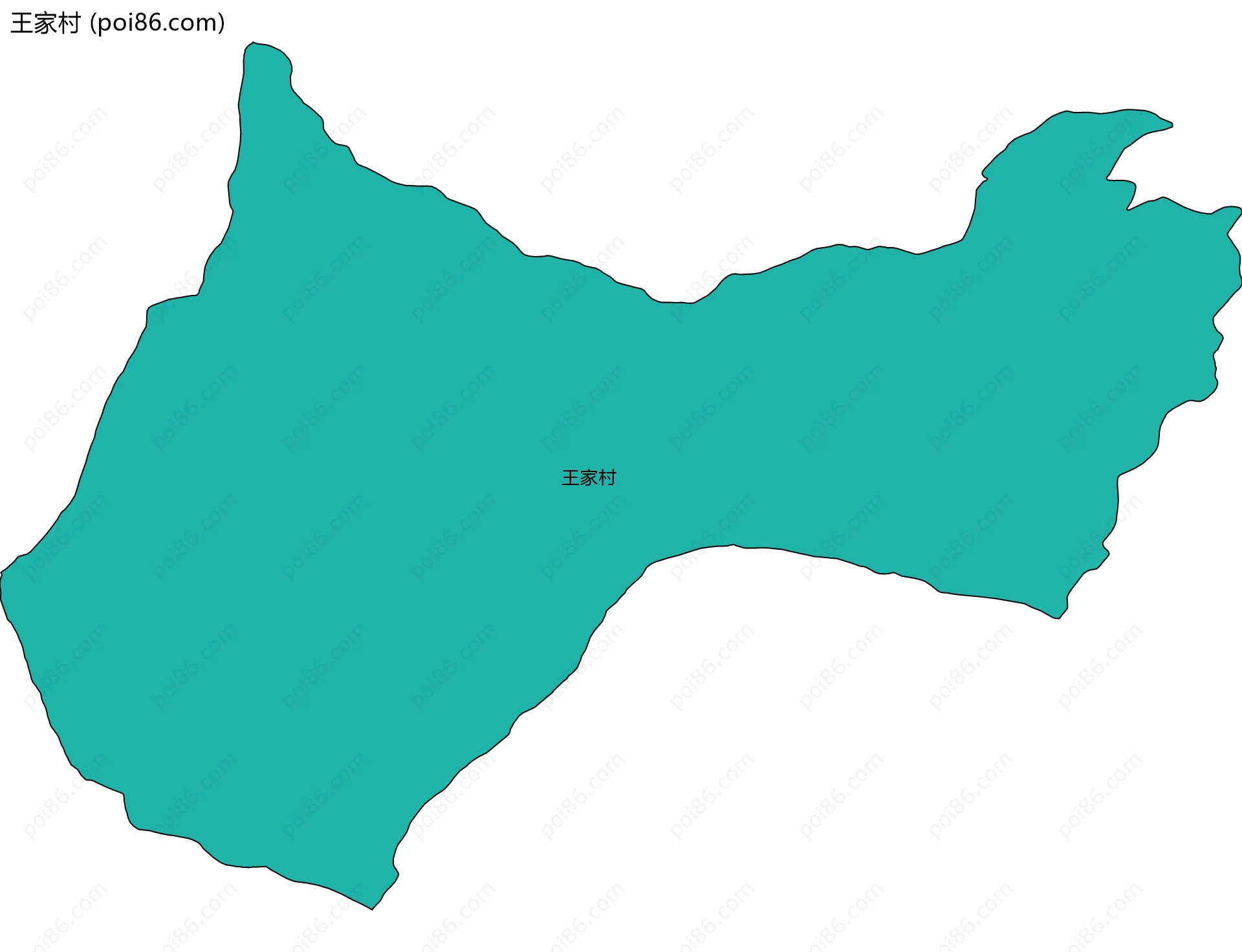 王家村边界地图