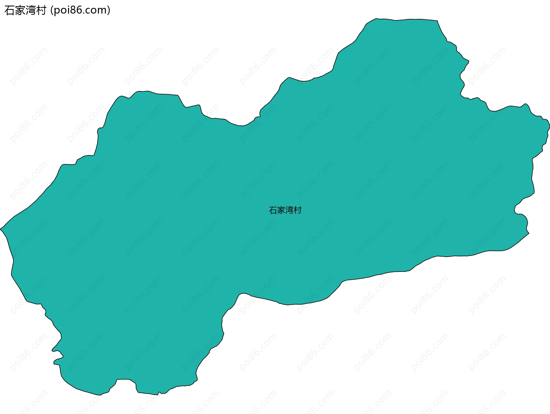 石家湾村边界地图
