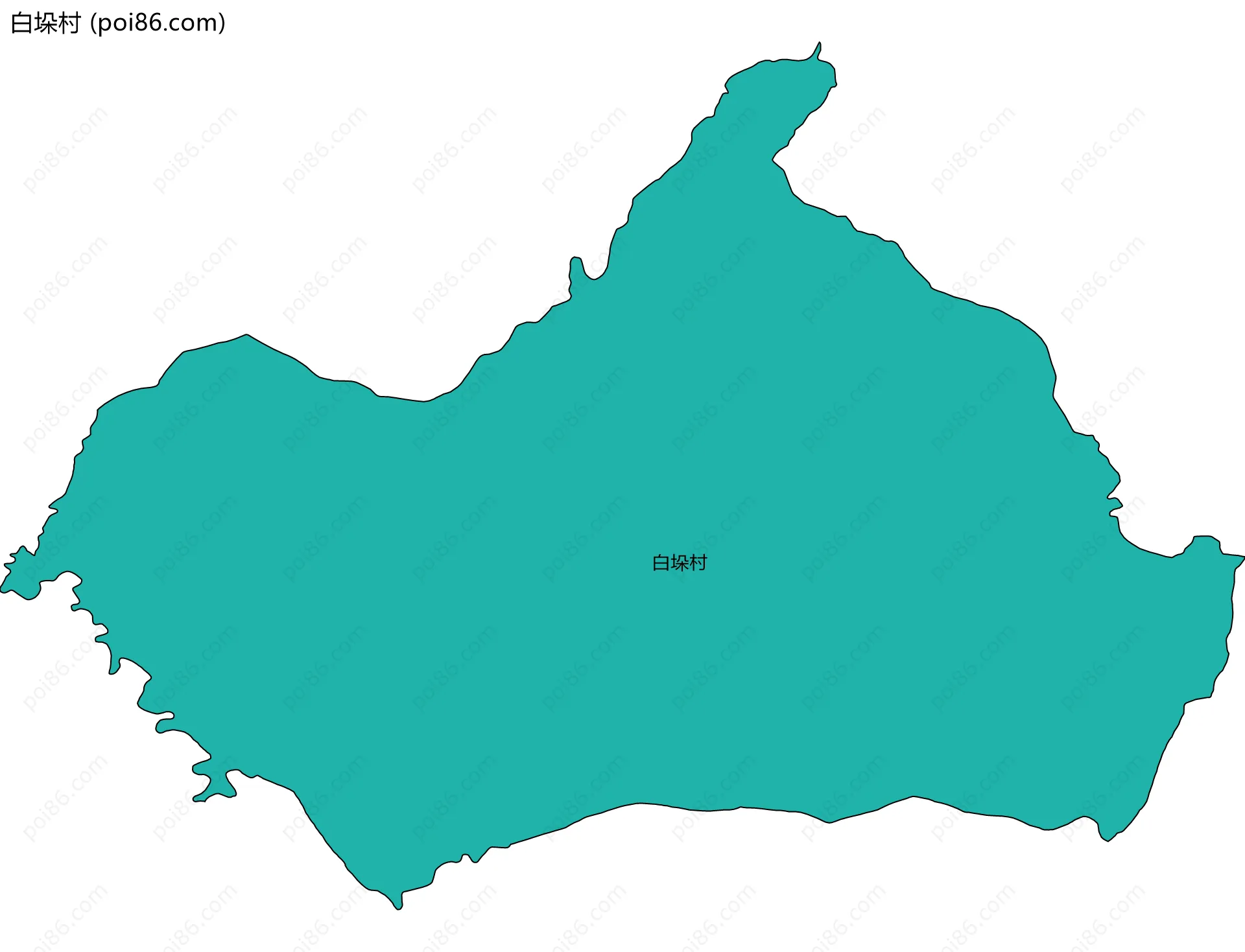 白垛村边界地图