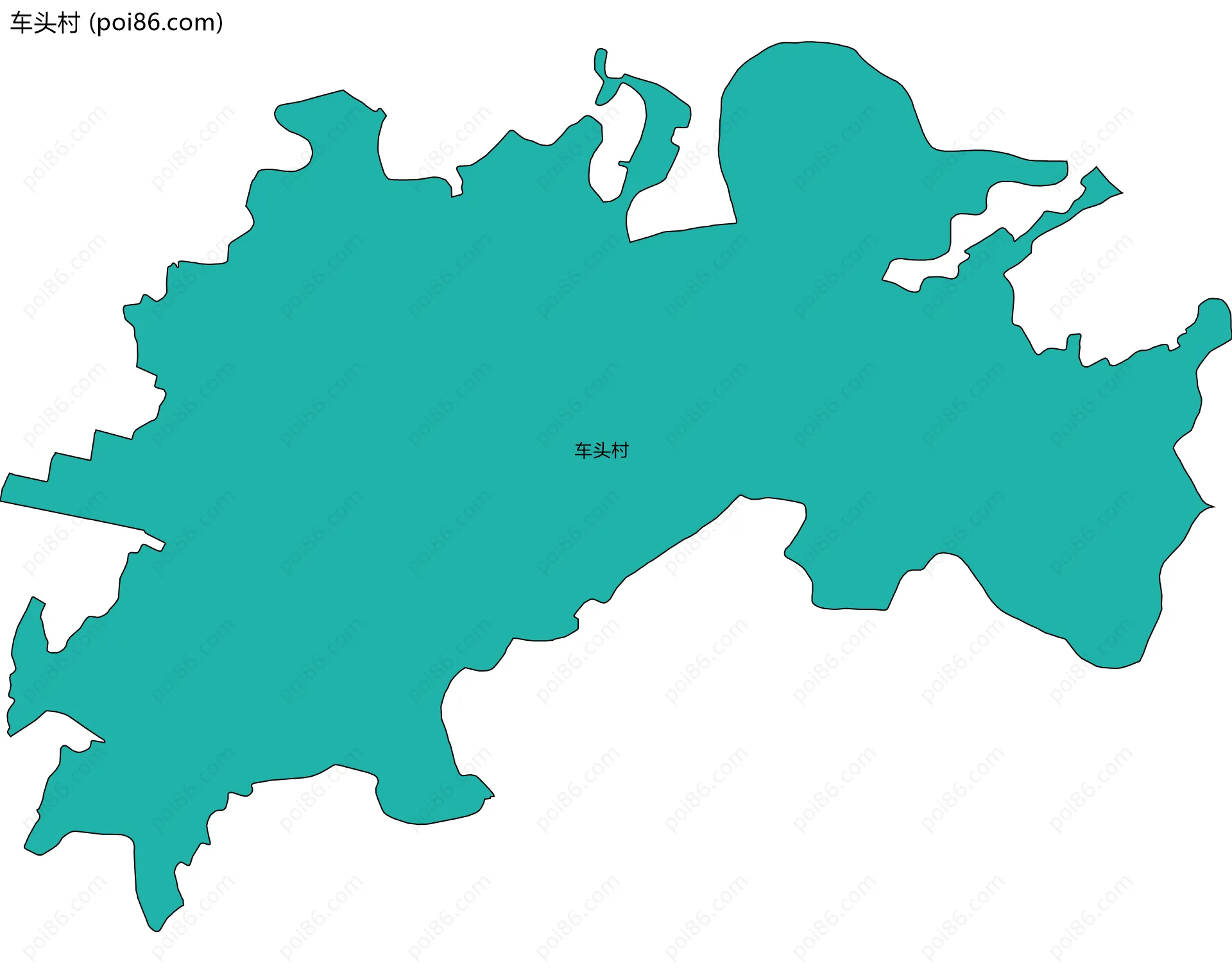 车头村边界地图