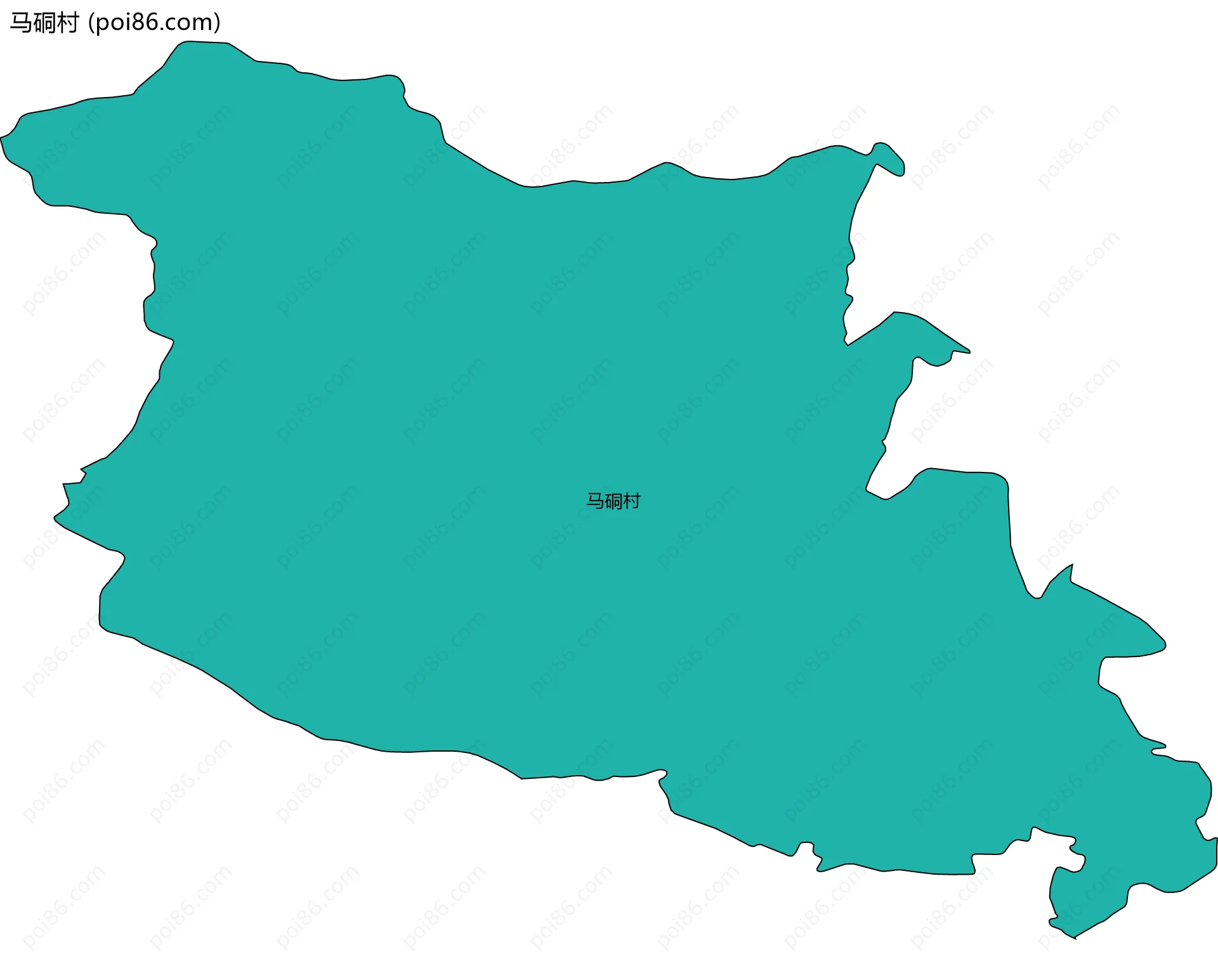 马硐村边界地图