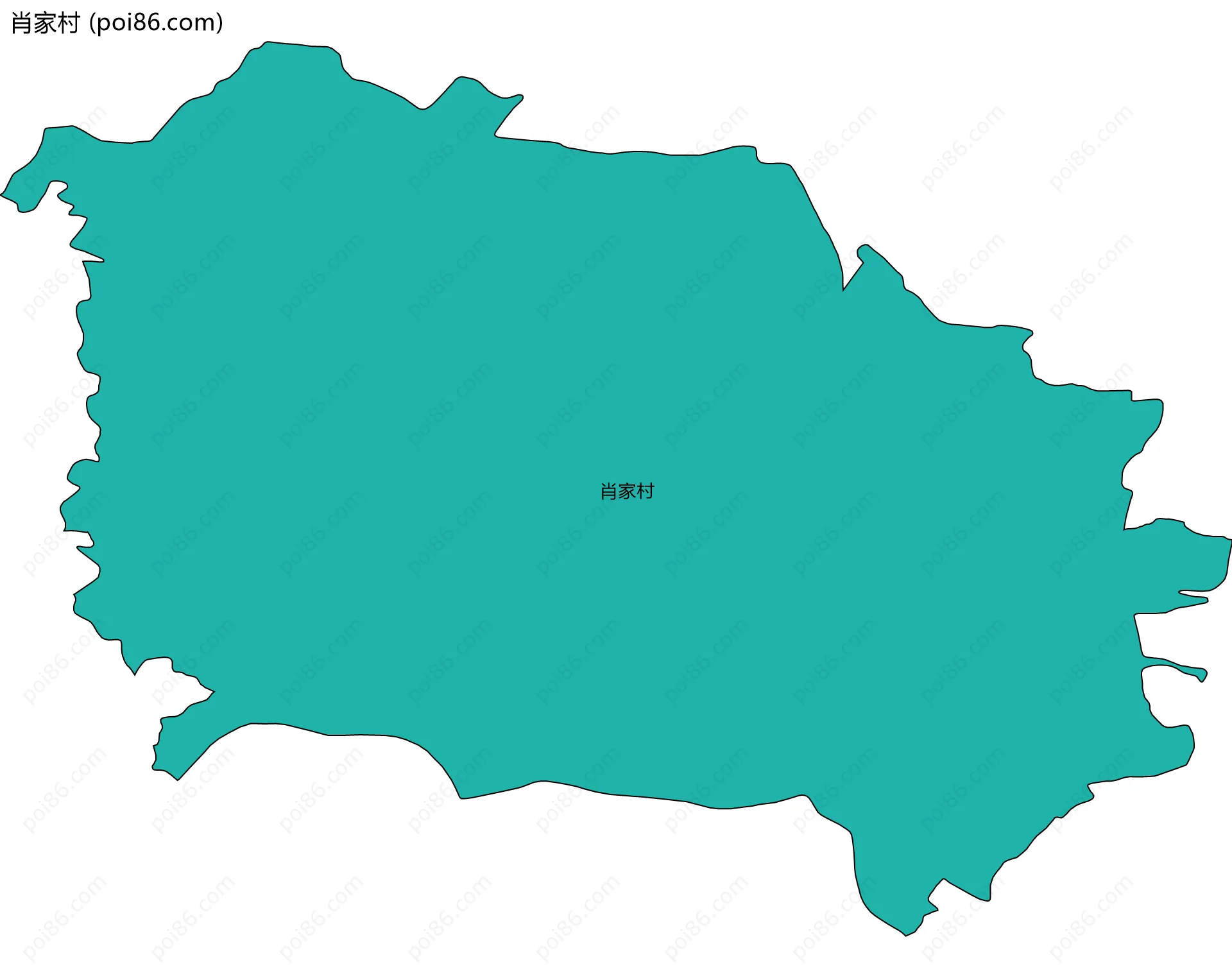 肖家村边界地图