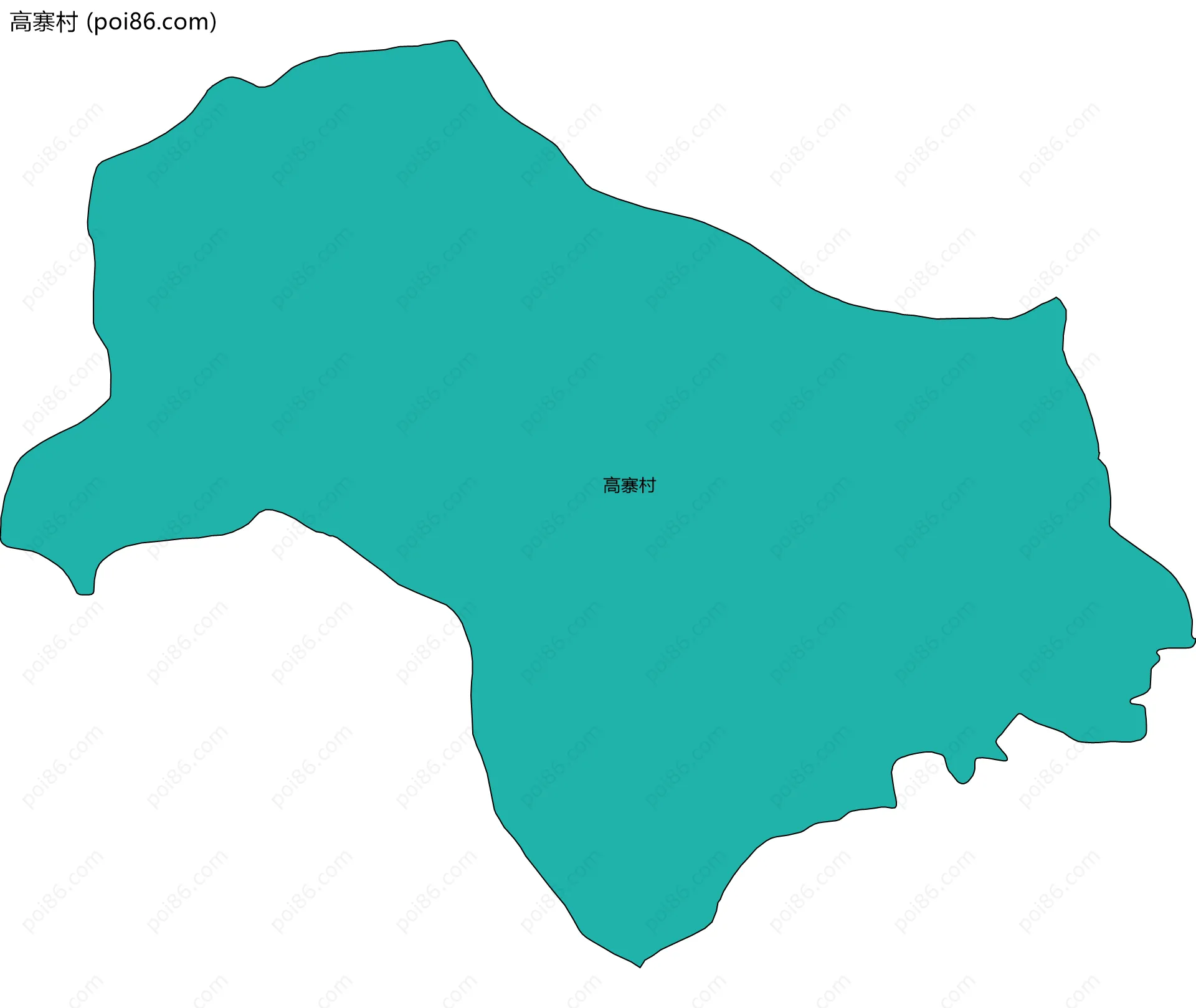 高寨村边界地图