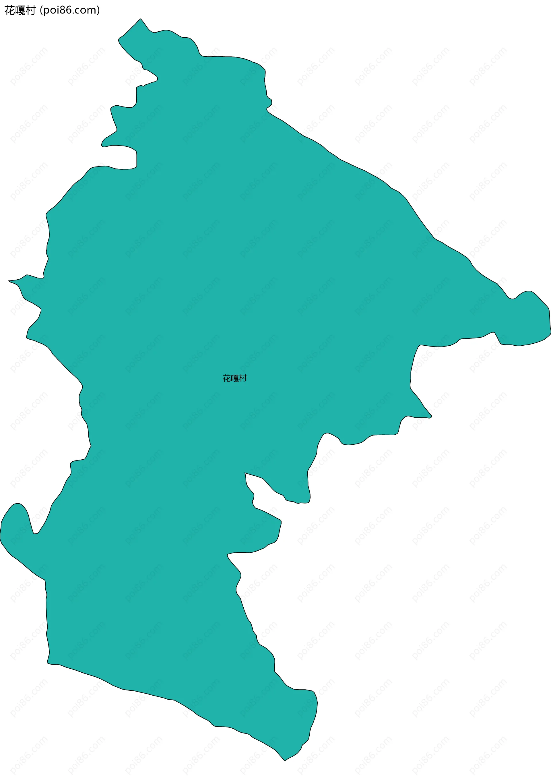 花嘎村边界地图