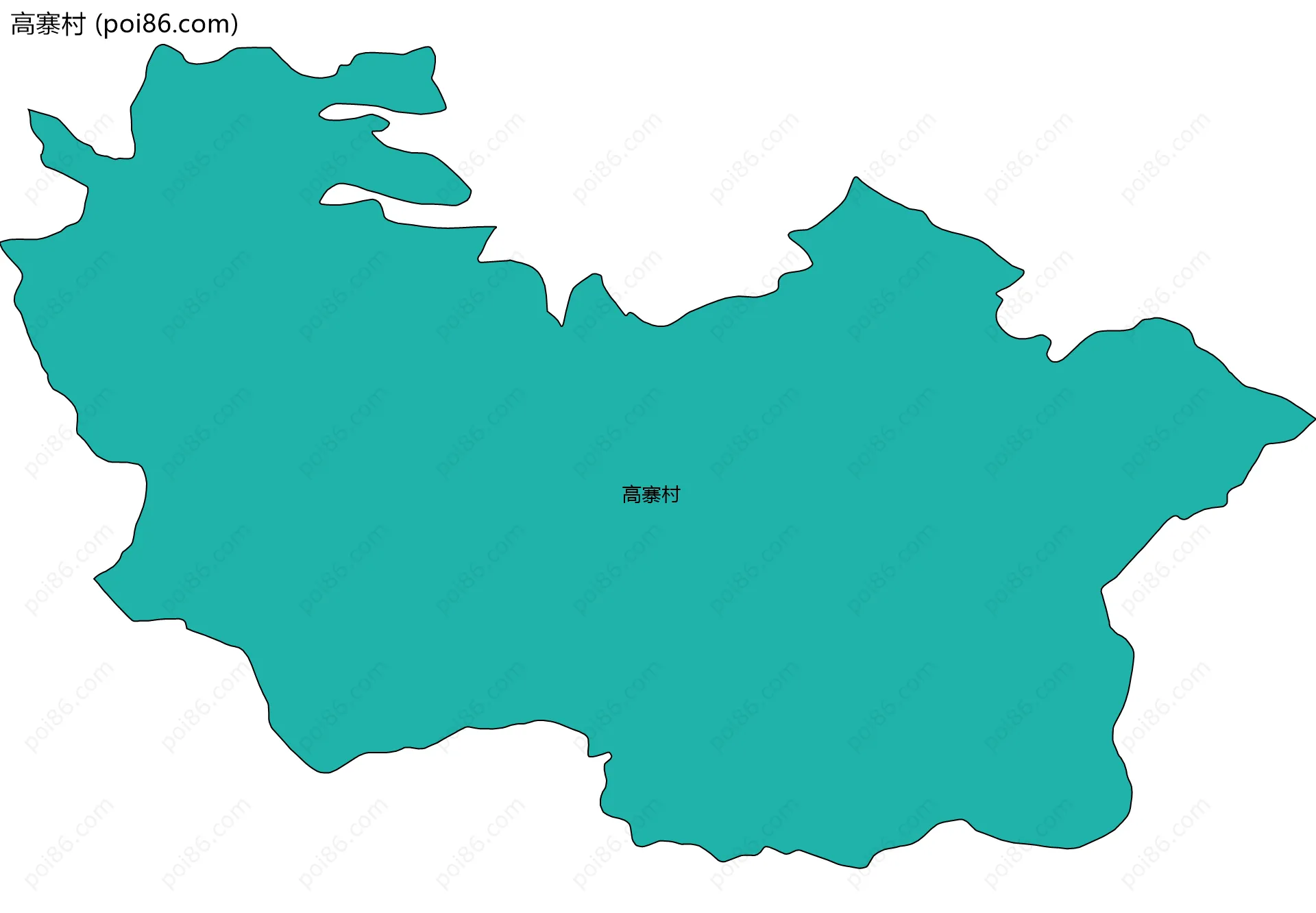高寨村边界地图