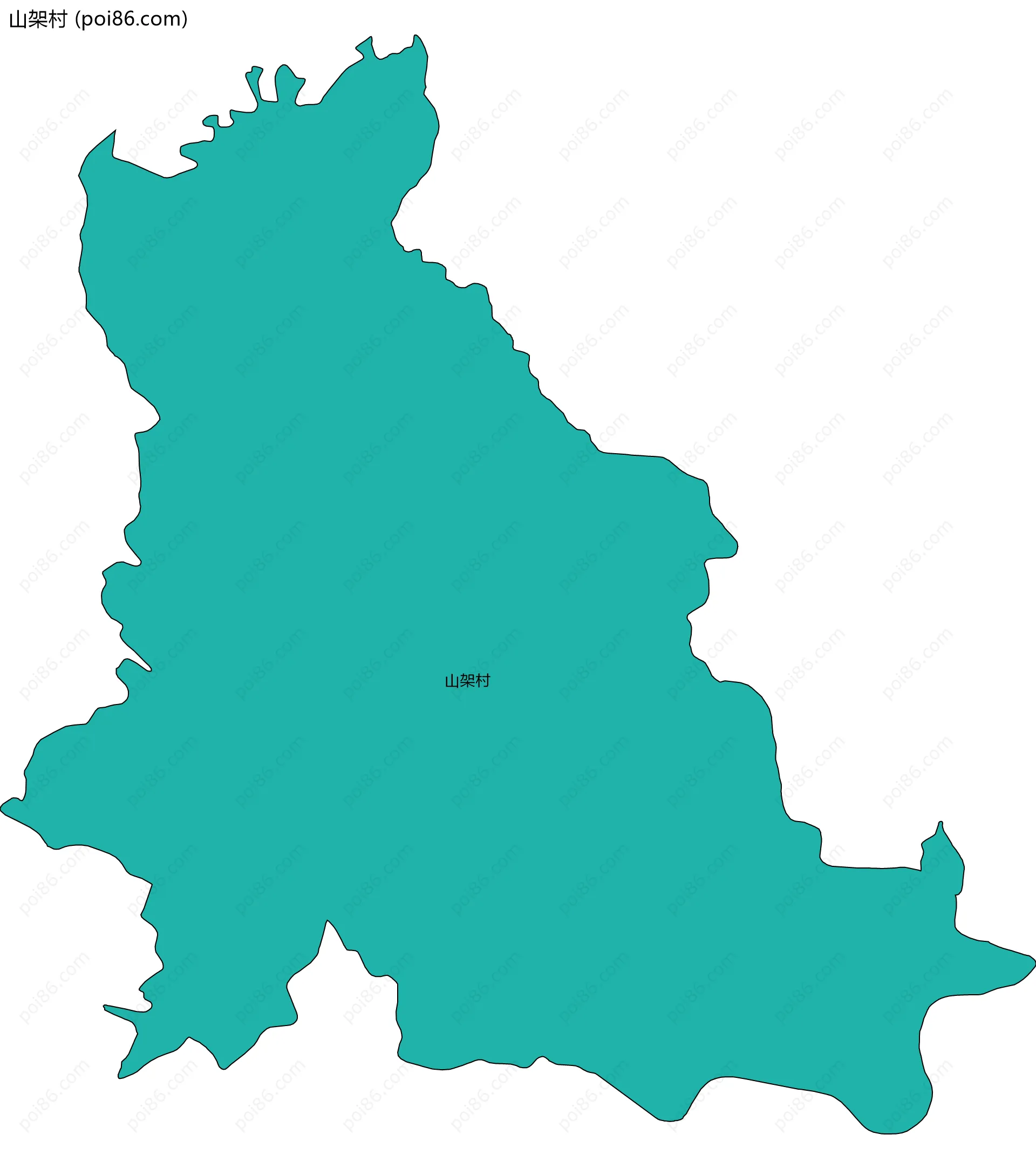 山架村边界地图