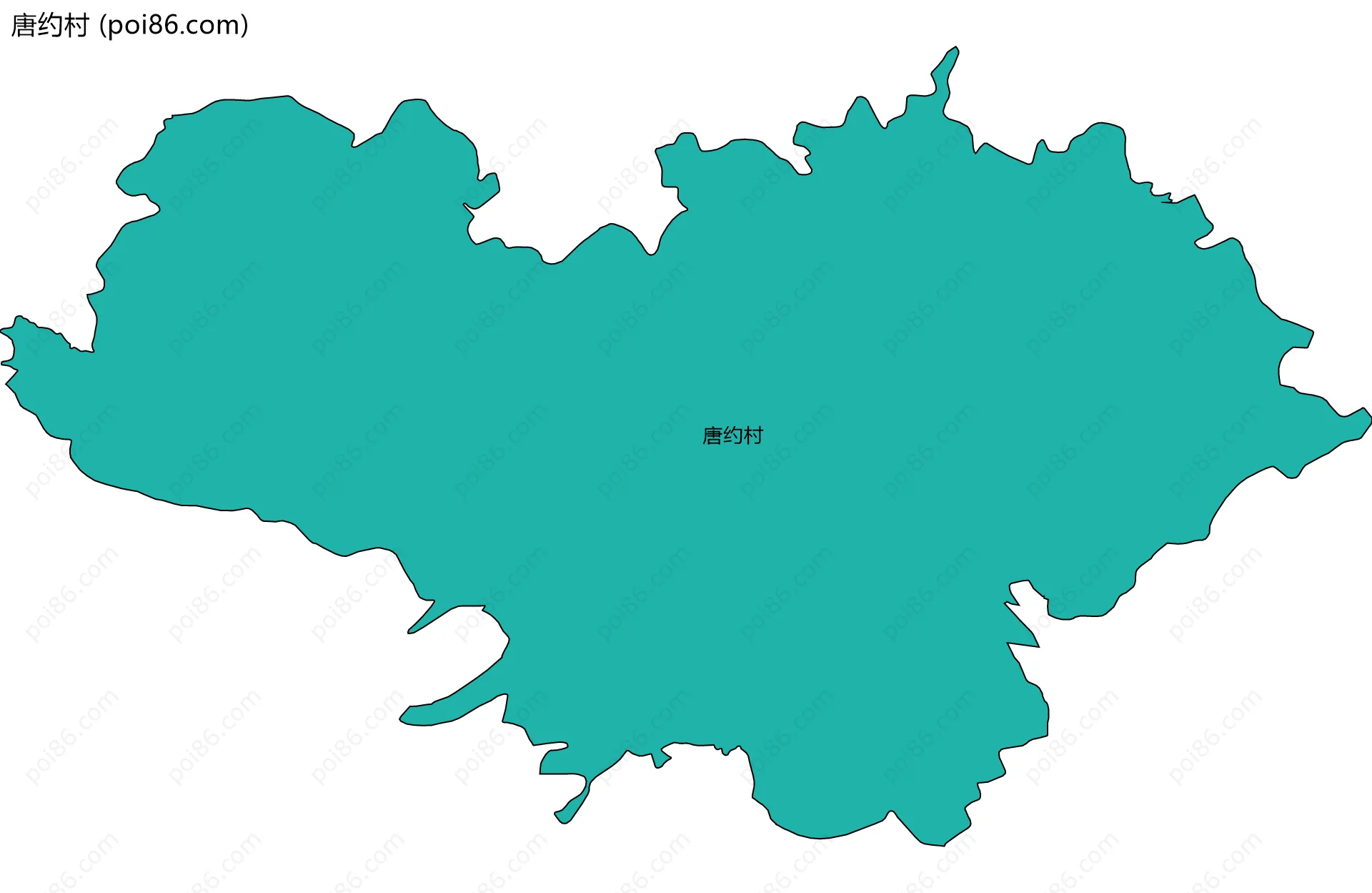 唐约村边界地图