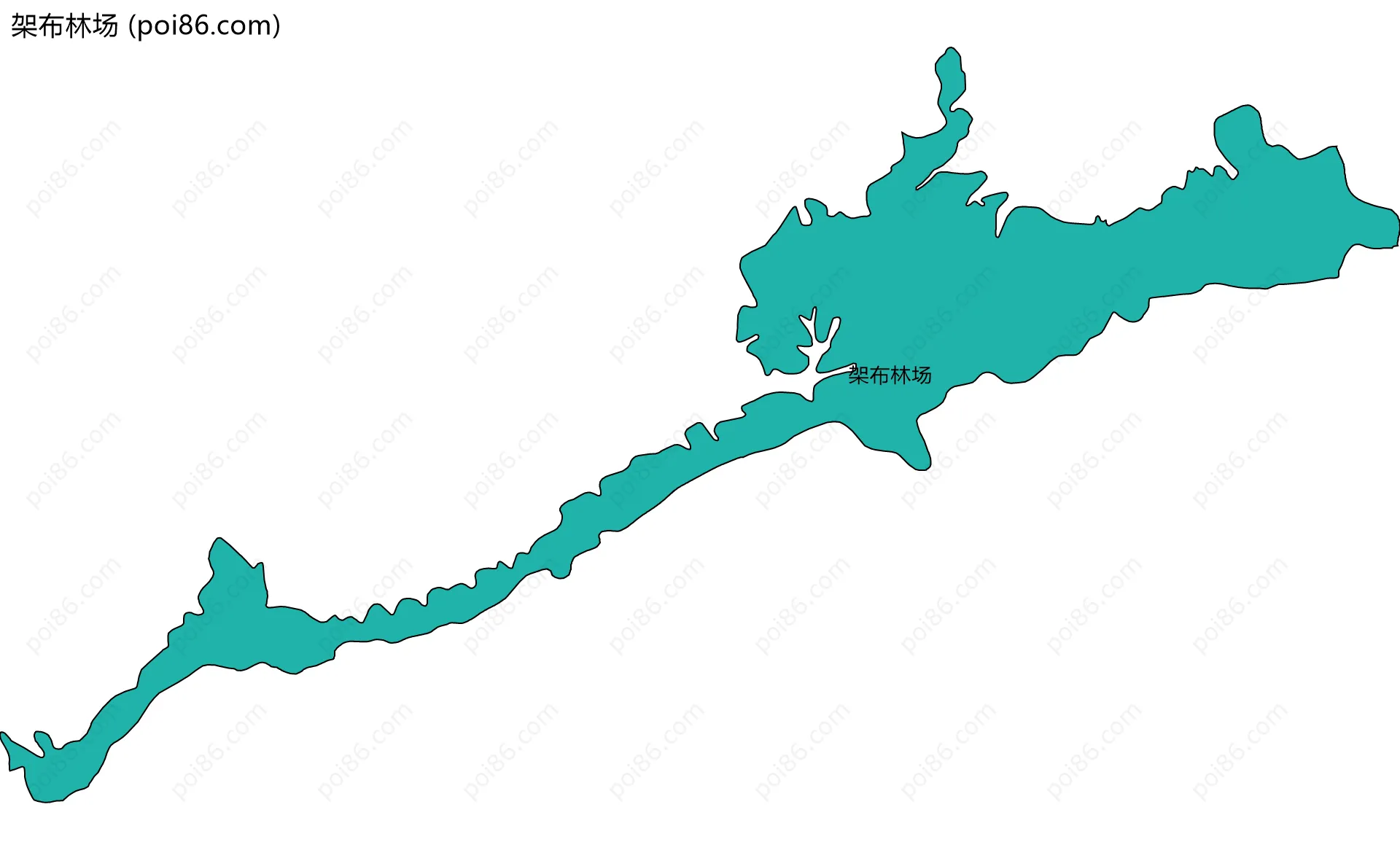 架布林场边界地图