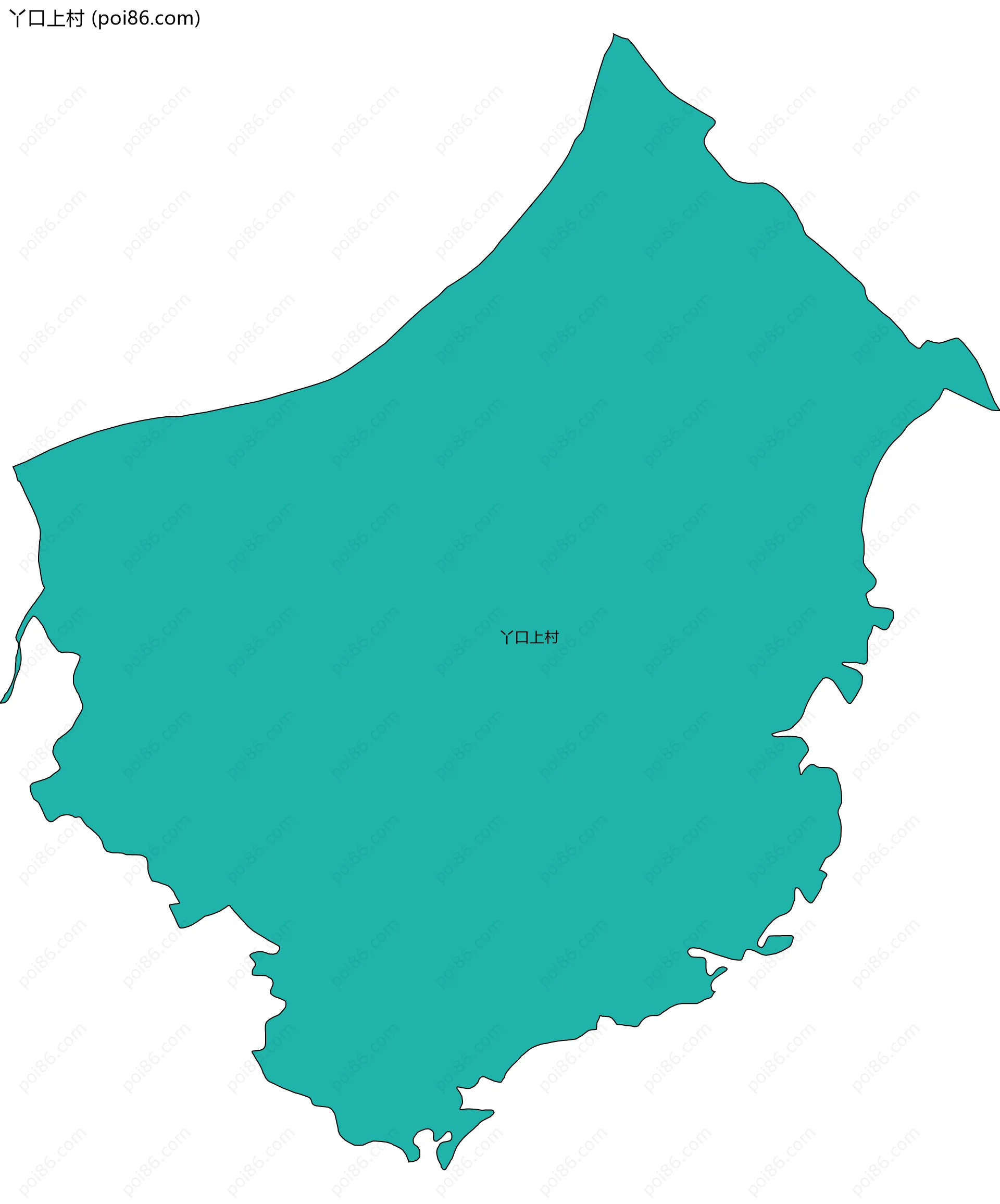 丫口上村边界地图