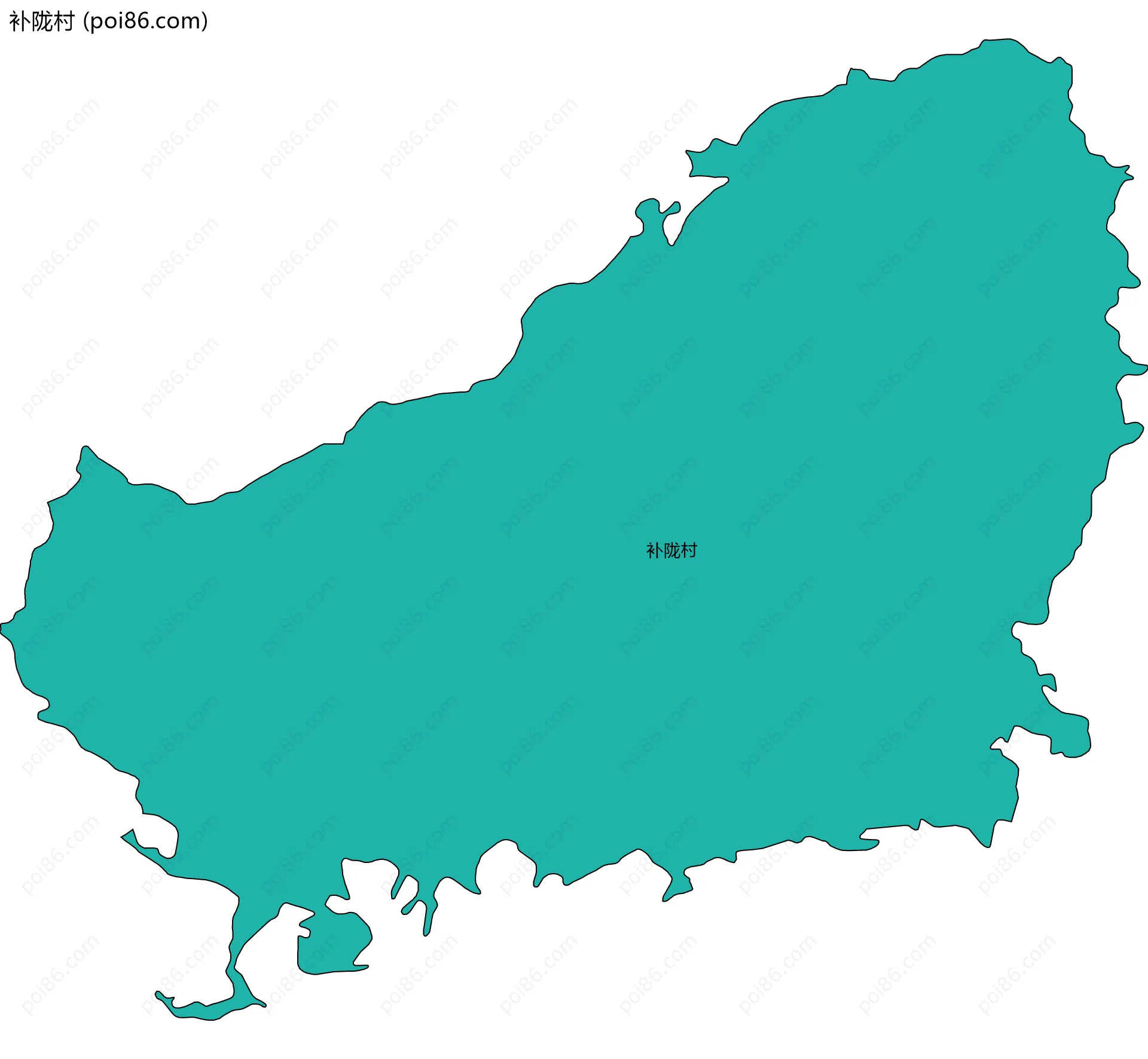 补陇村边界地图