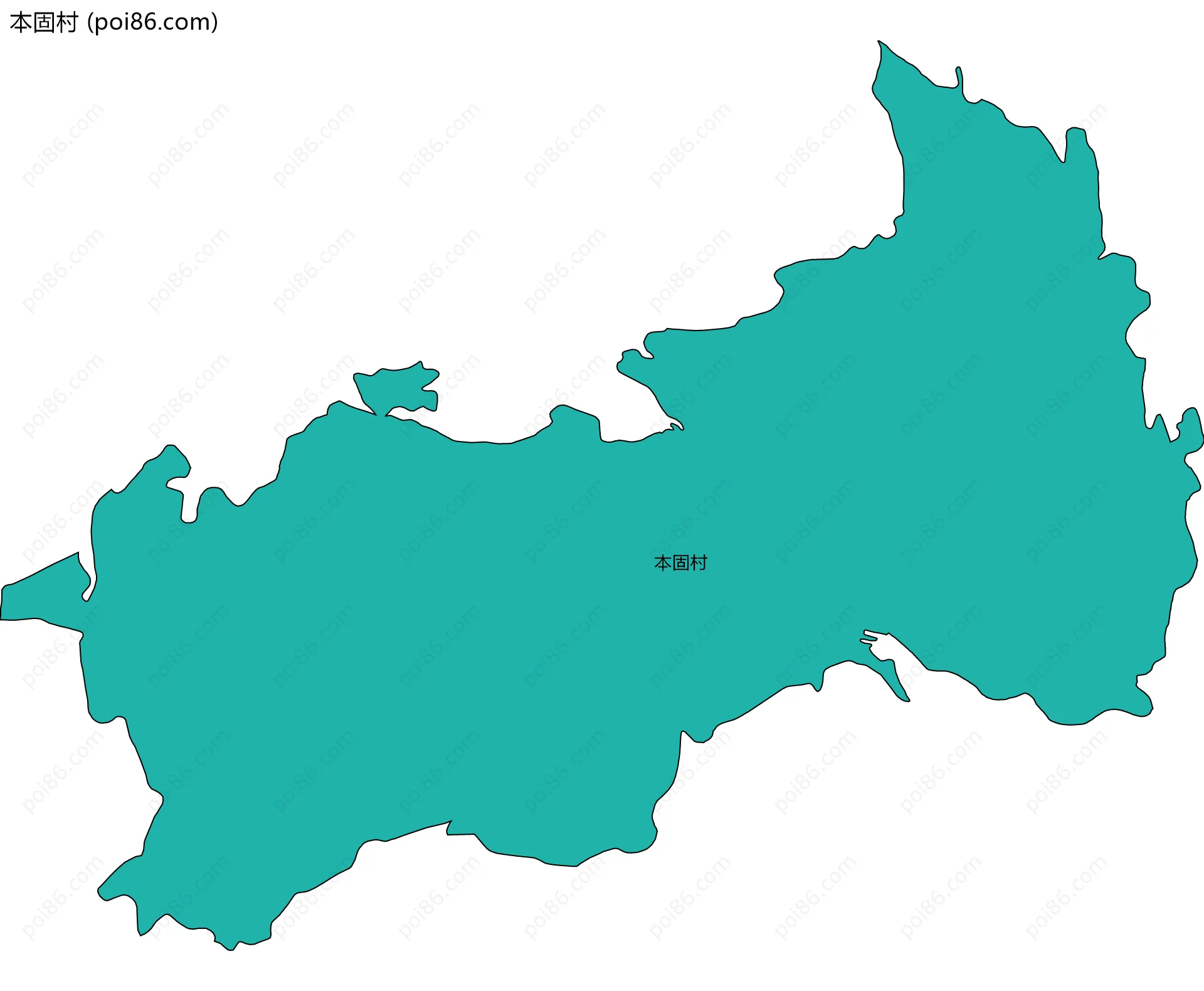 本固村边界地图