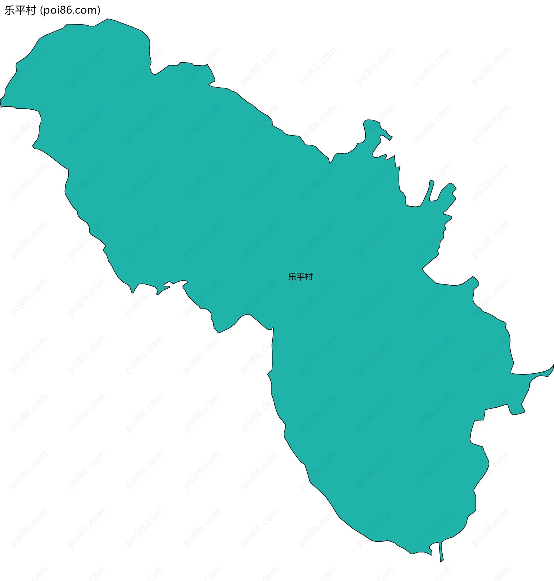 乐平村边界地图