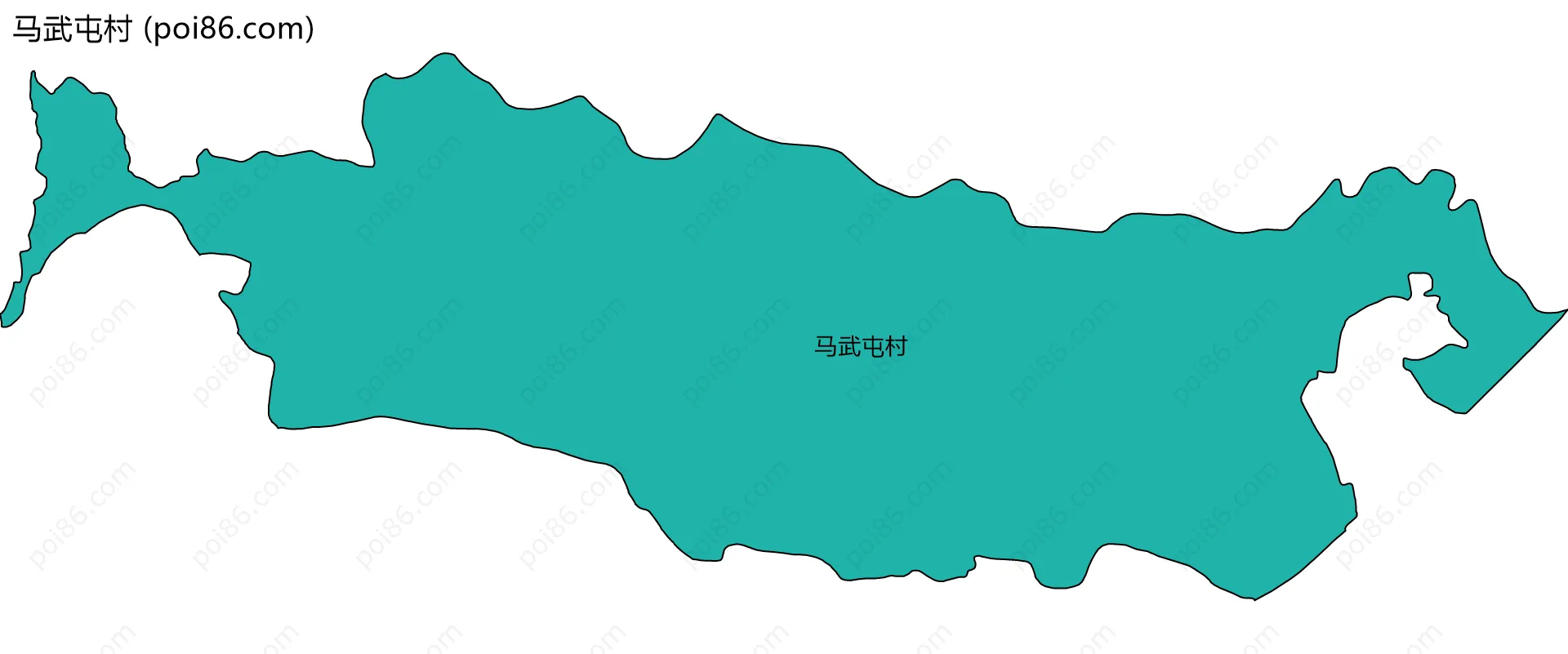 马武屯村边界地图