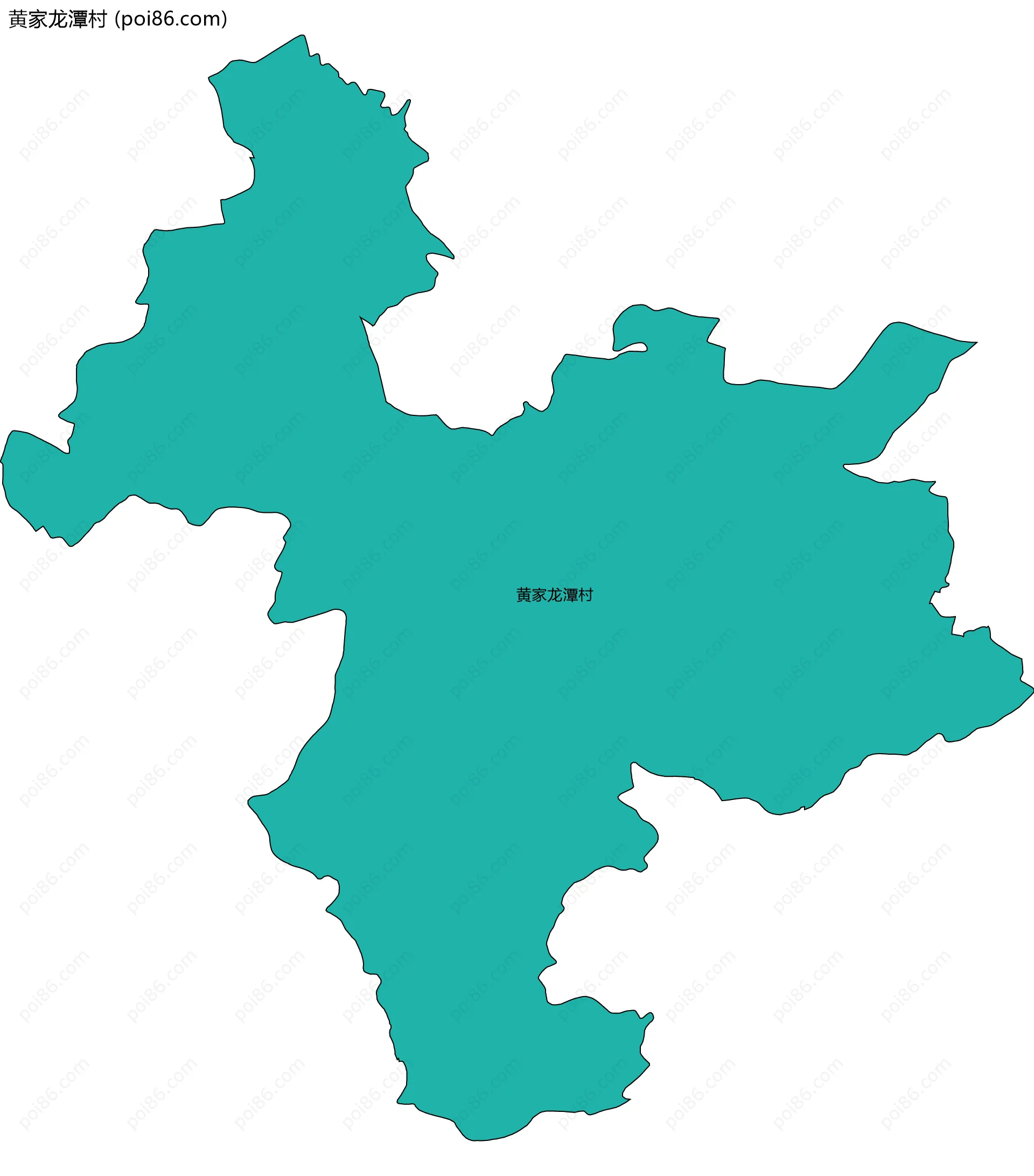 黄家龙潭村边界地图