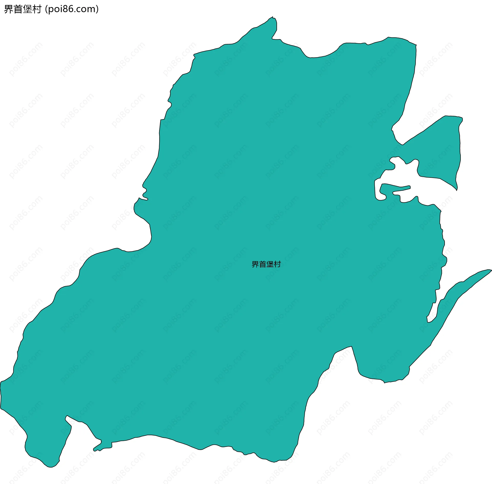 界首堡村边界地图