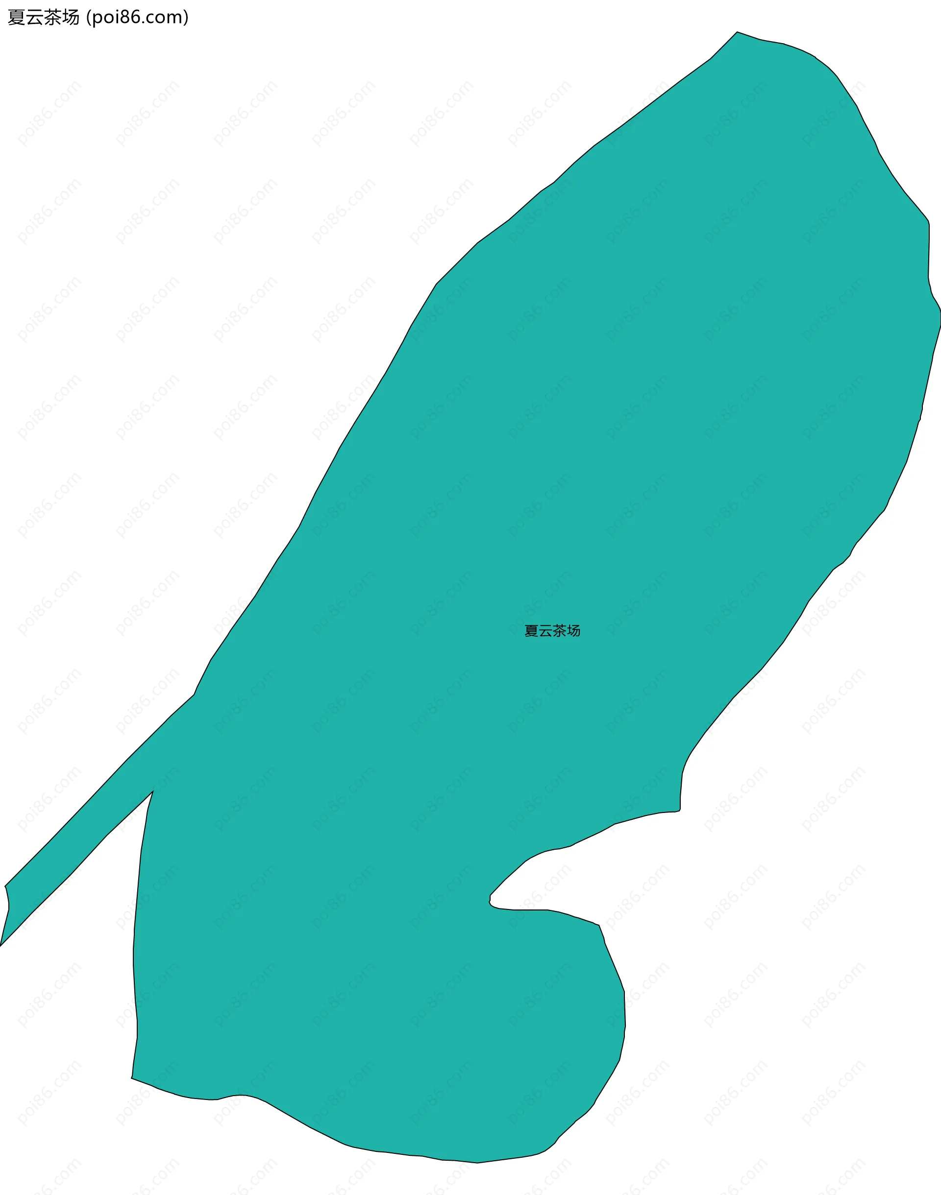 夏云茶场边界地图