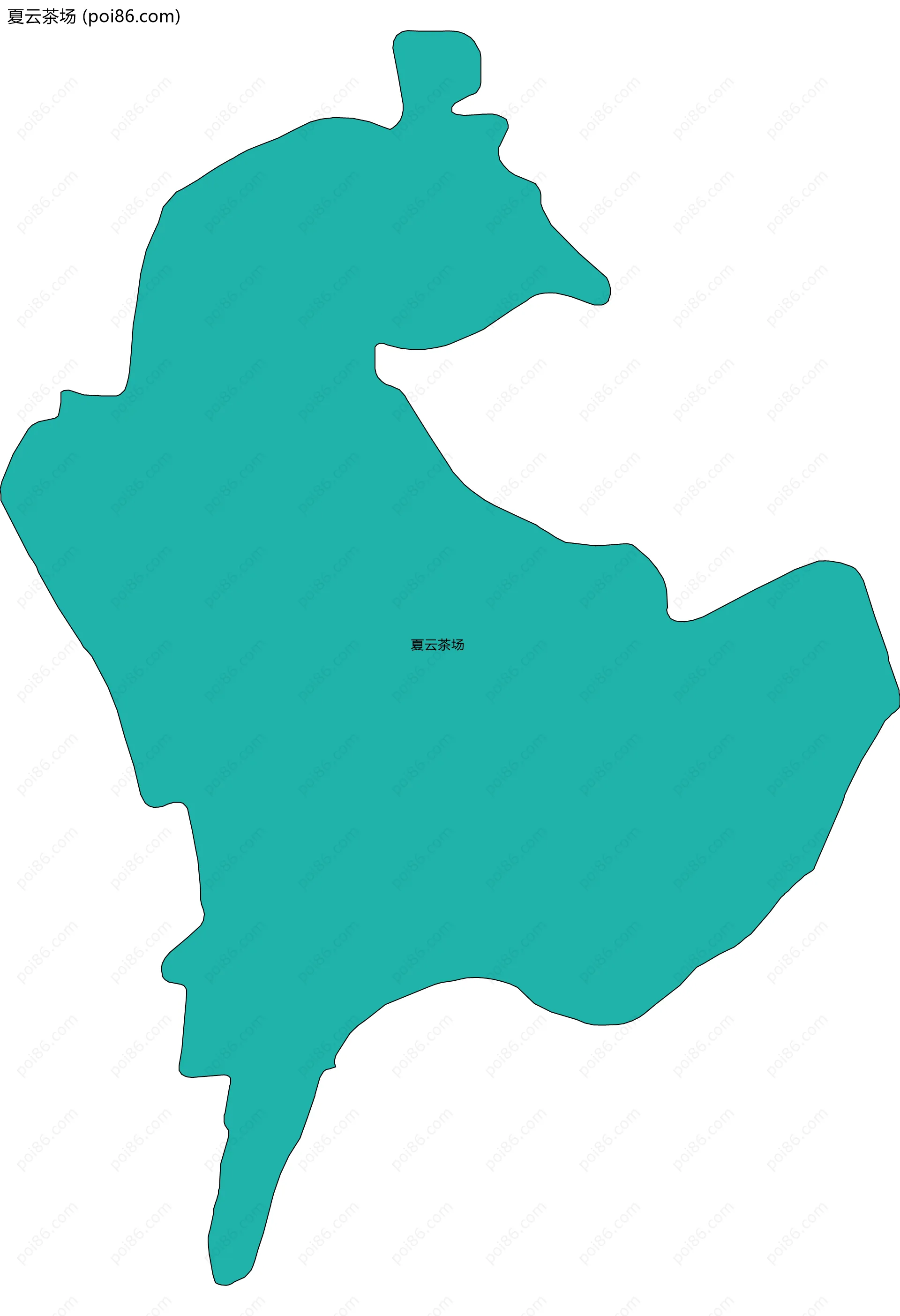 夏云茶场边界地图