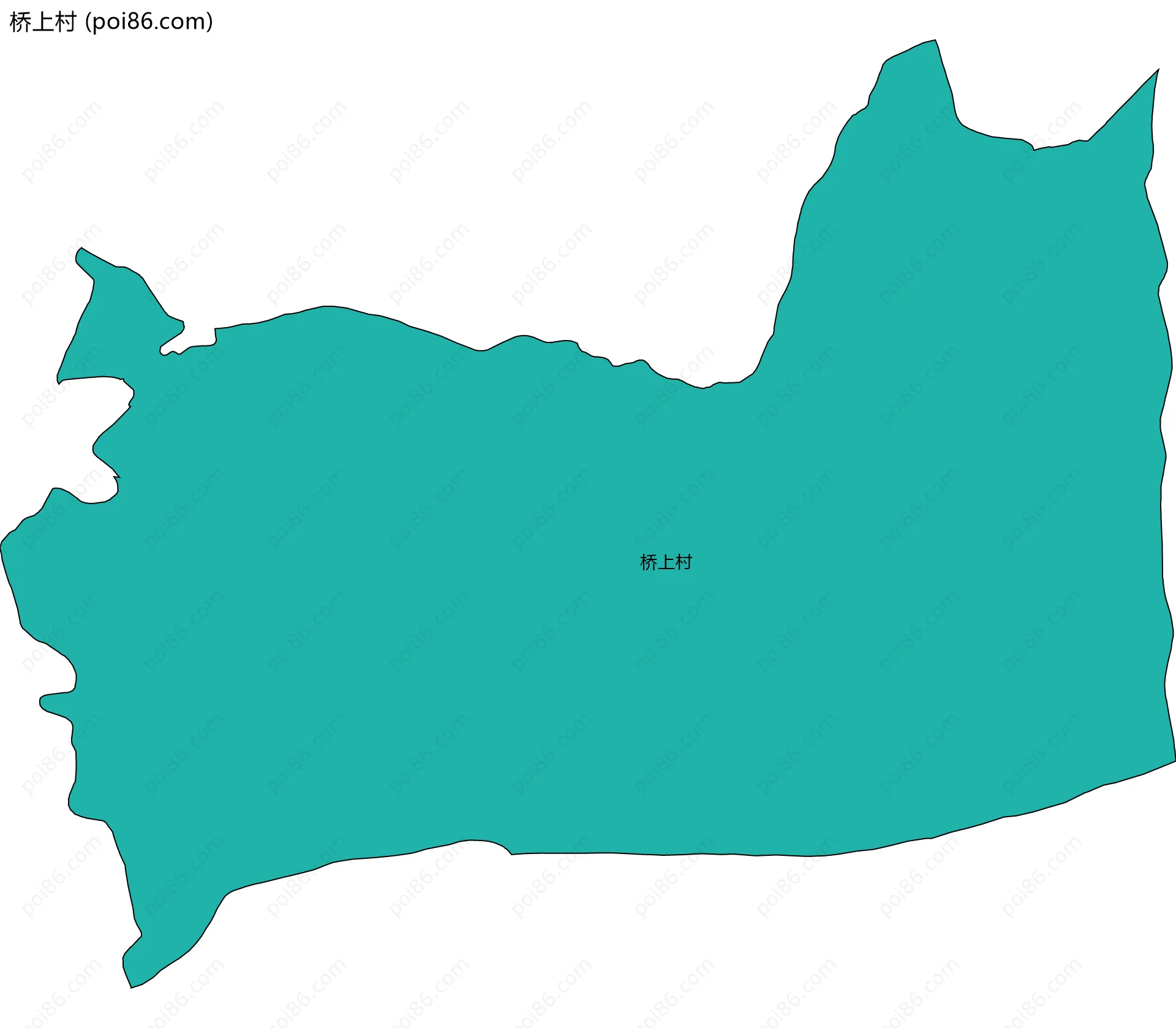 桥上村边界地图