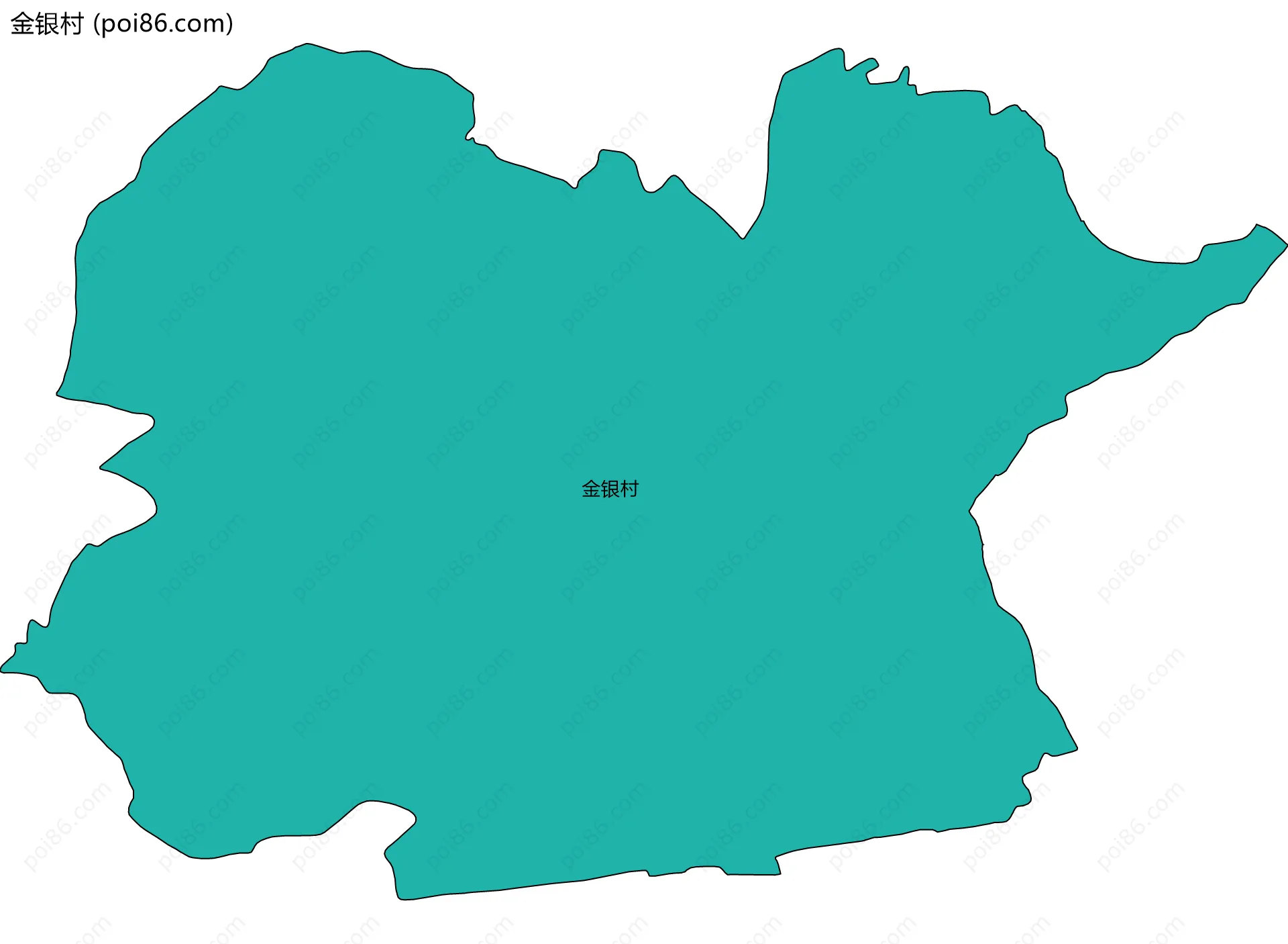 金银村边界地图