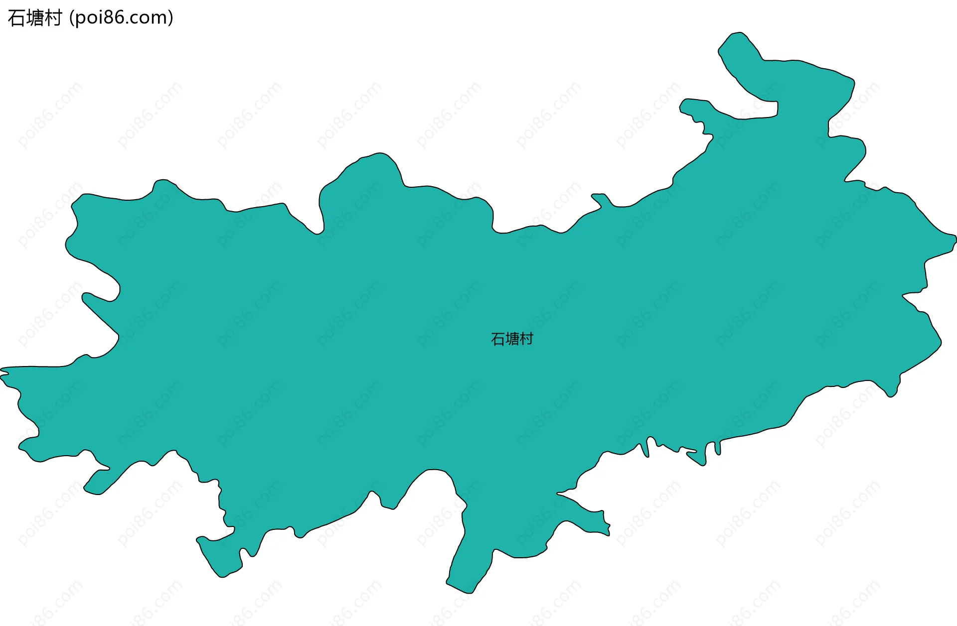 石塘村边界地图