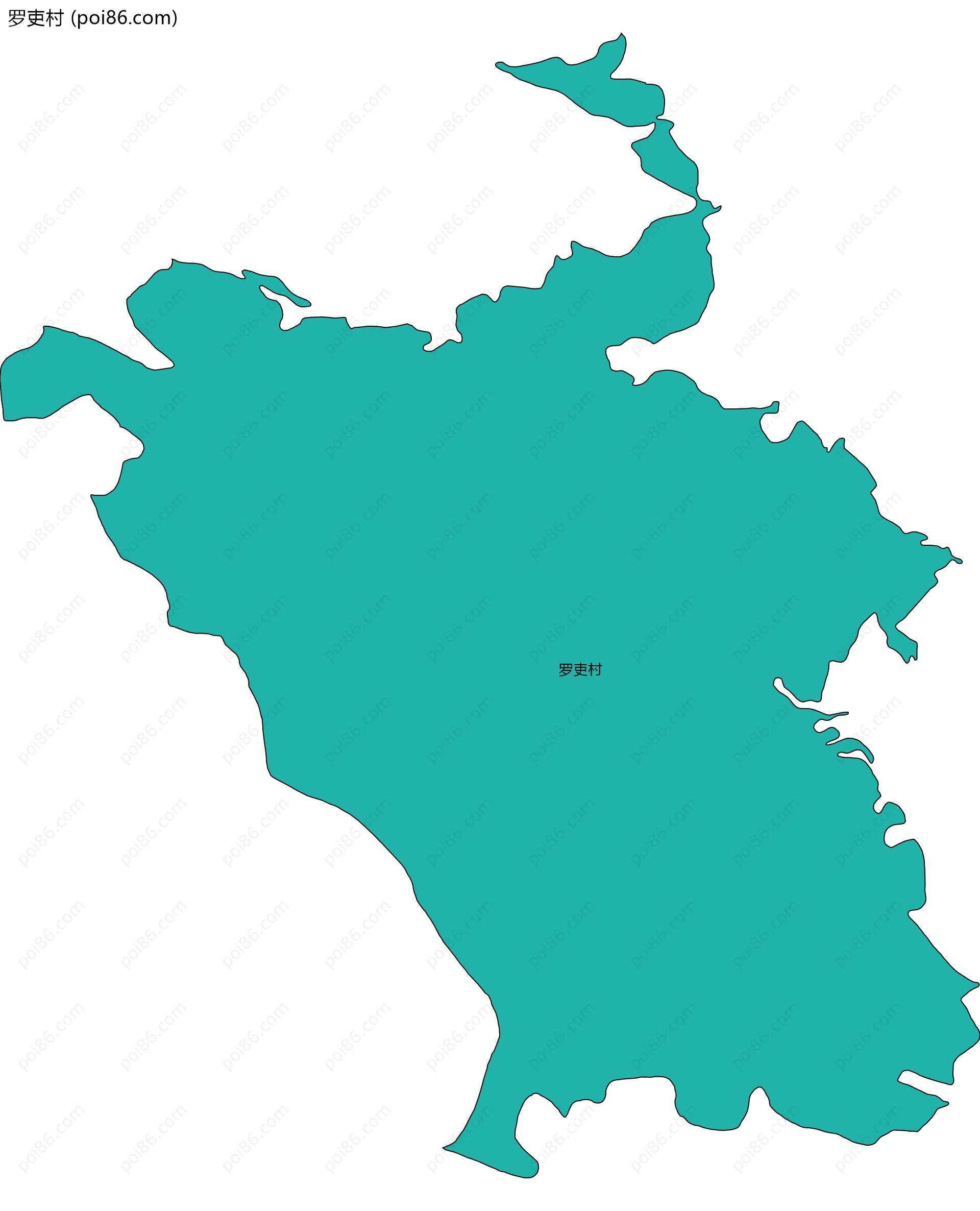 罗吏村边界地图