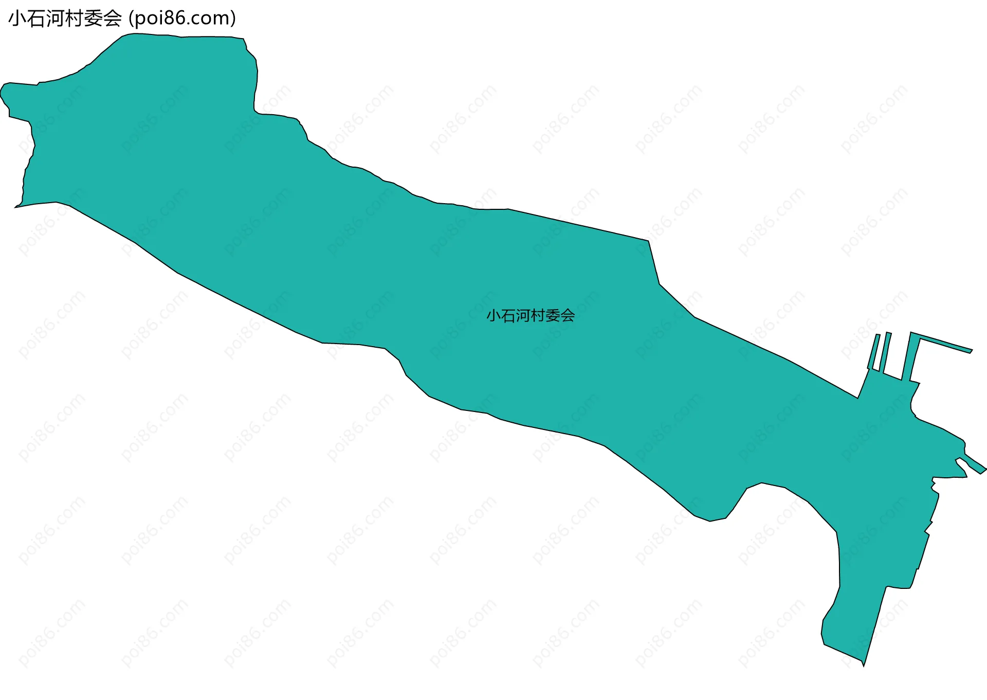 小石河村委会边界地图