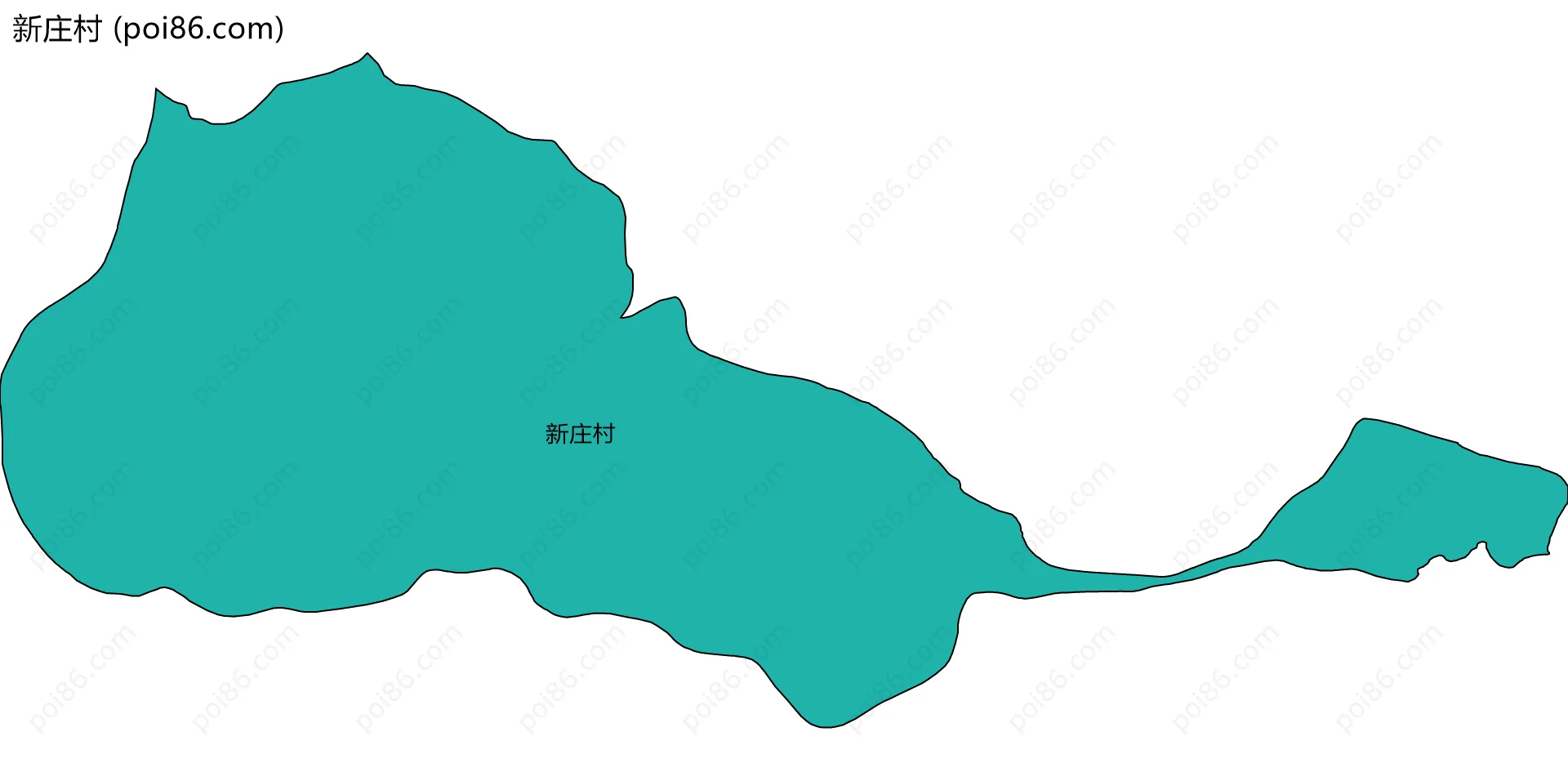 新庄村边界地图