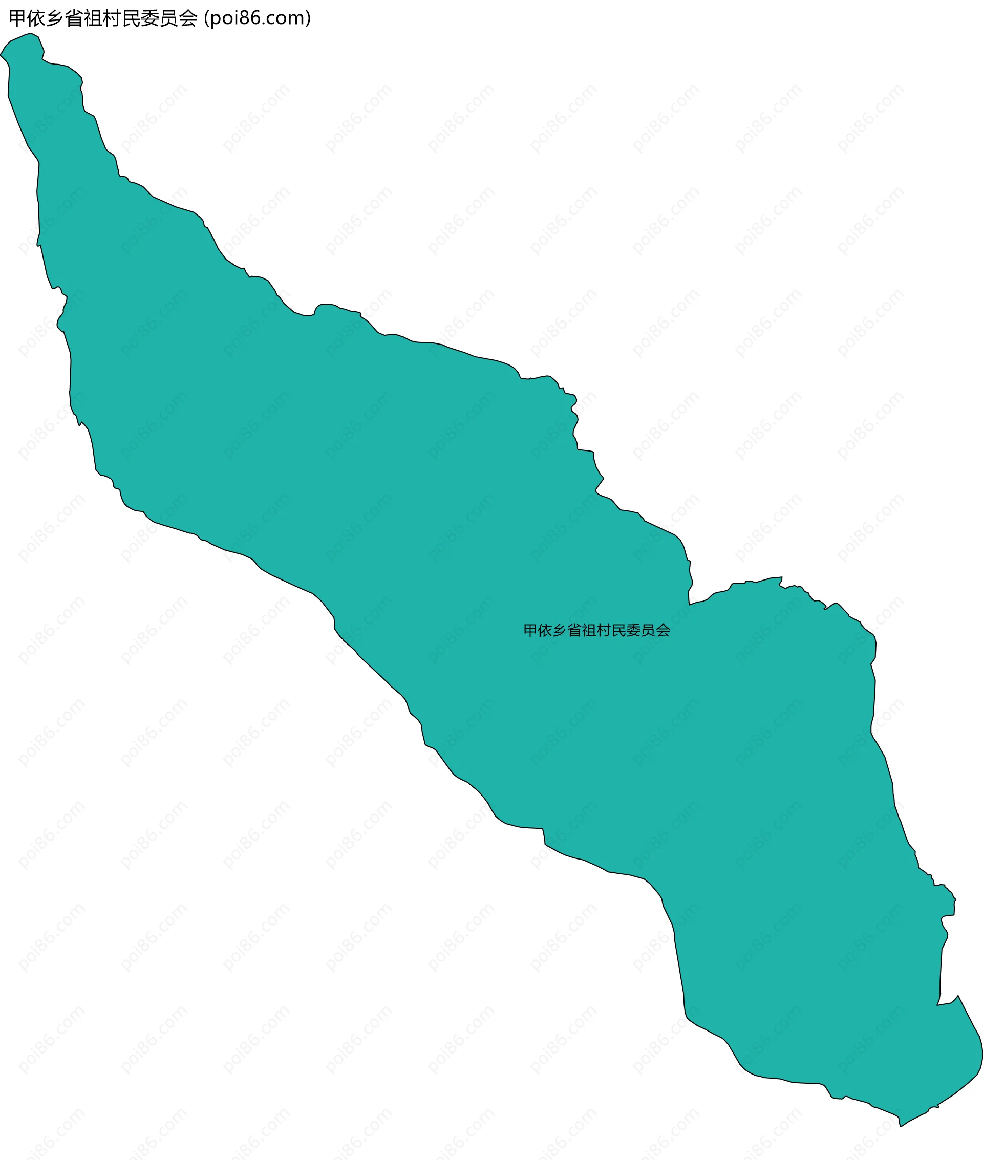 甲依乡省祖村民委员会边界地图