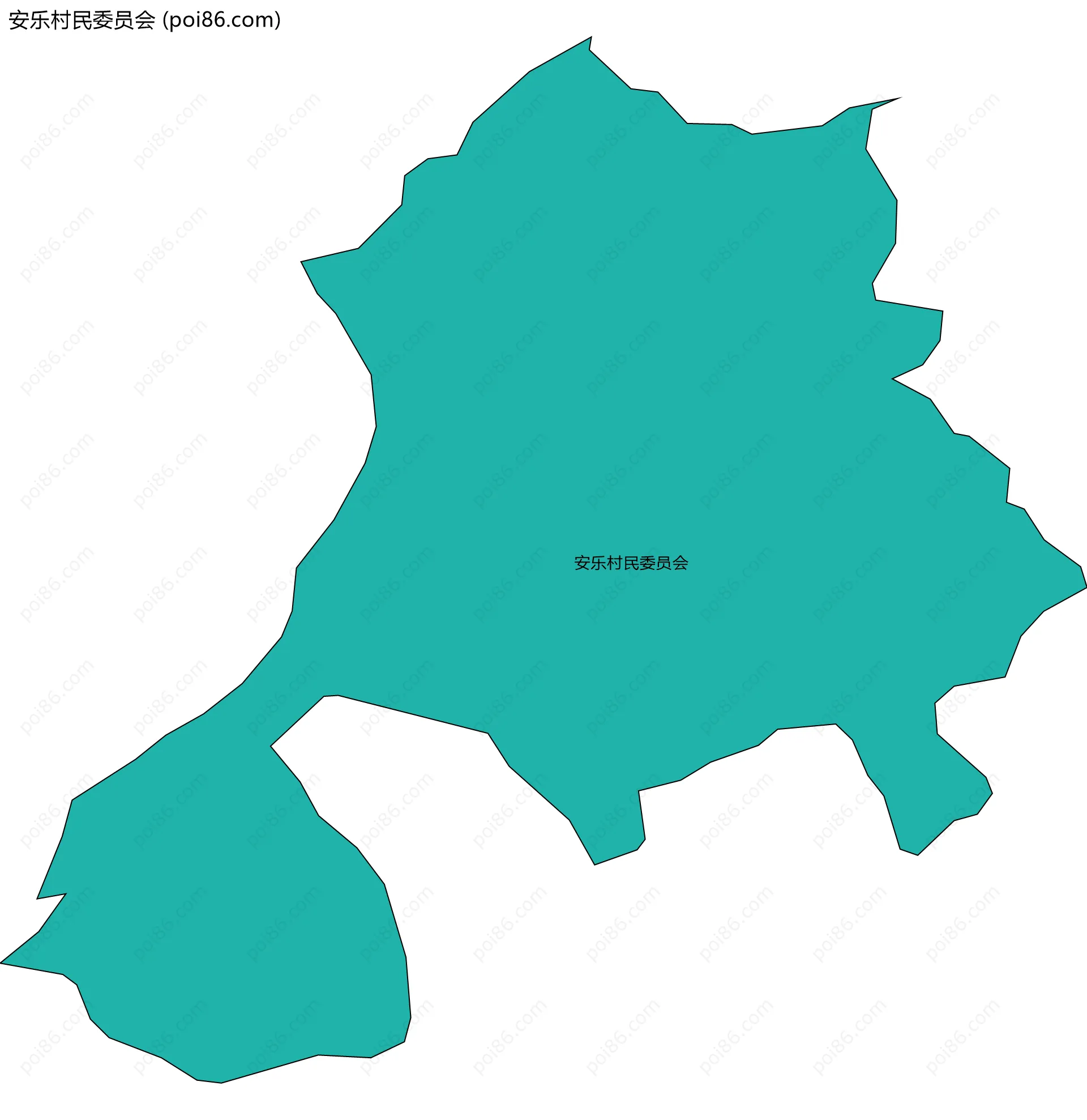 安乐村民委员会边界地图