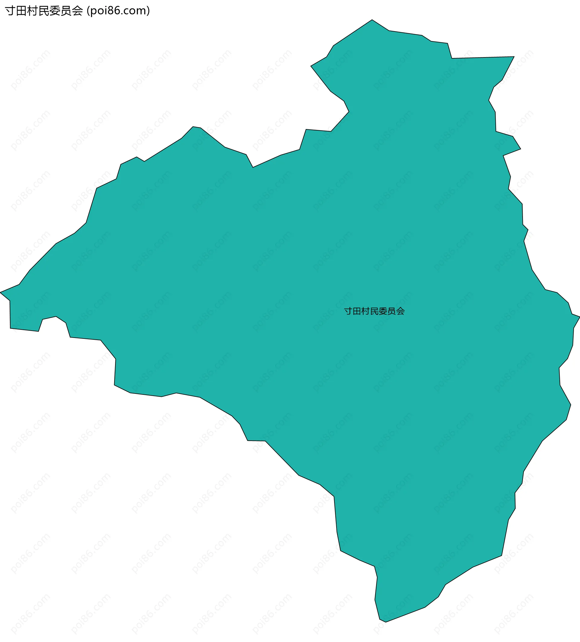 寸田村民委员会边界地图
