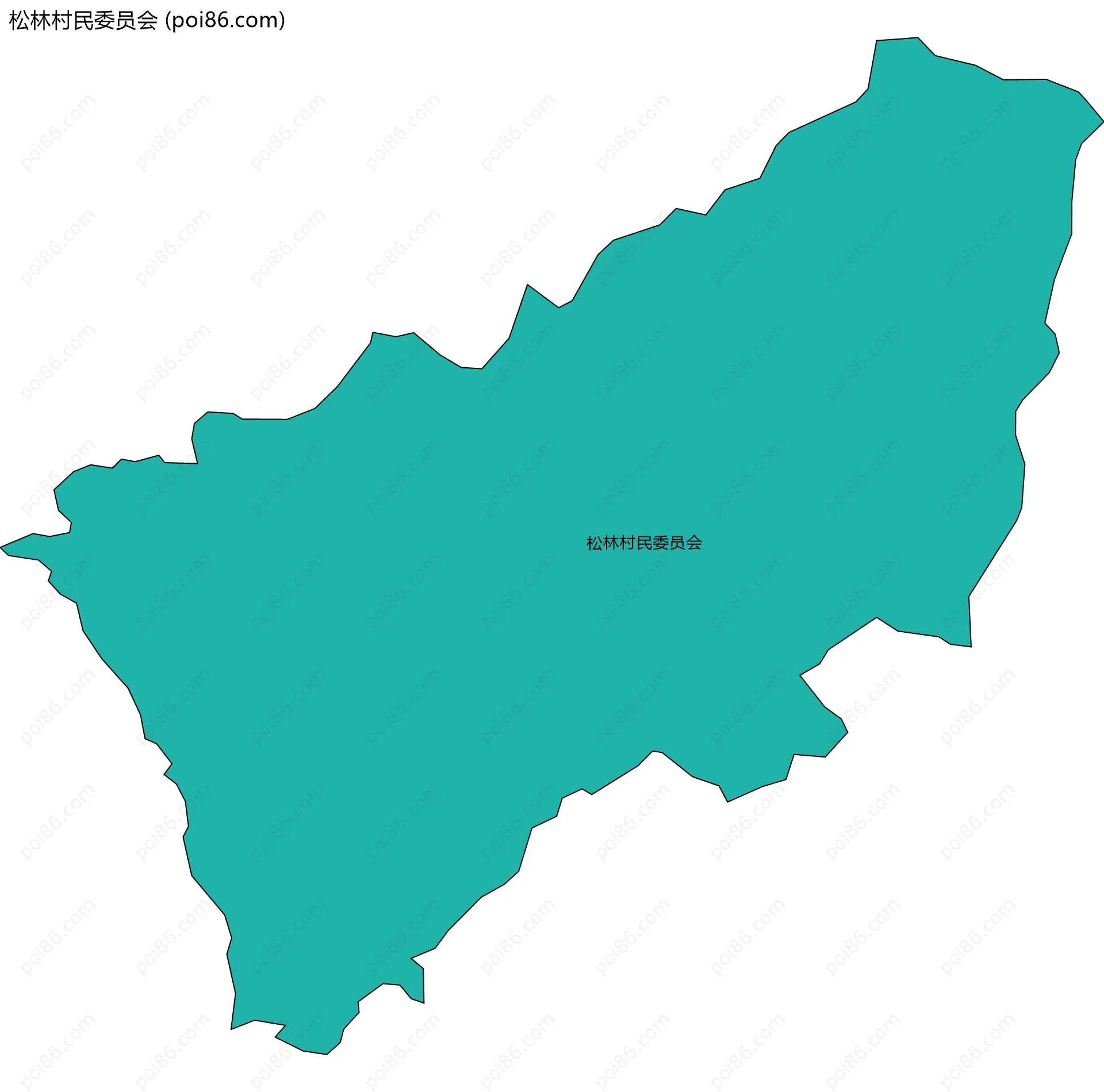 松林村民委员会边界地图