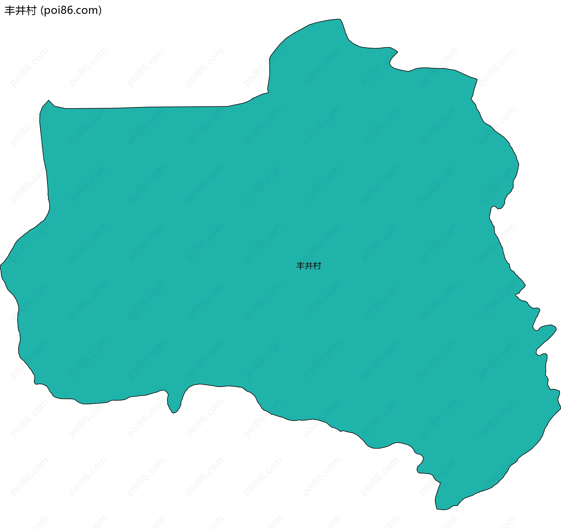 丰井村边界地图