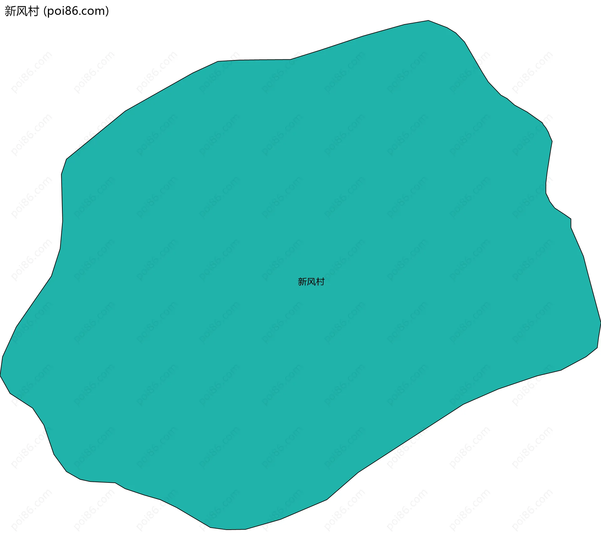 新风村边界地图
