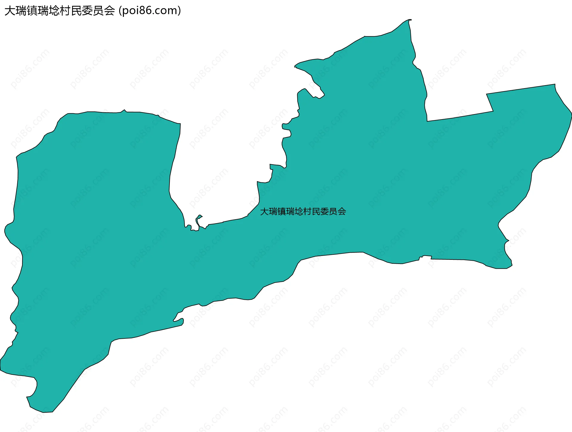 大瑞镇瑞埝村民委员会边界地图
